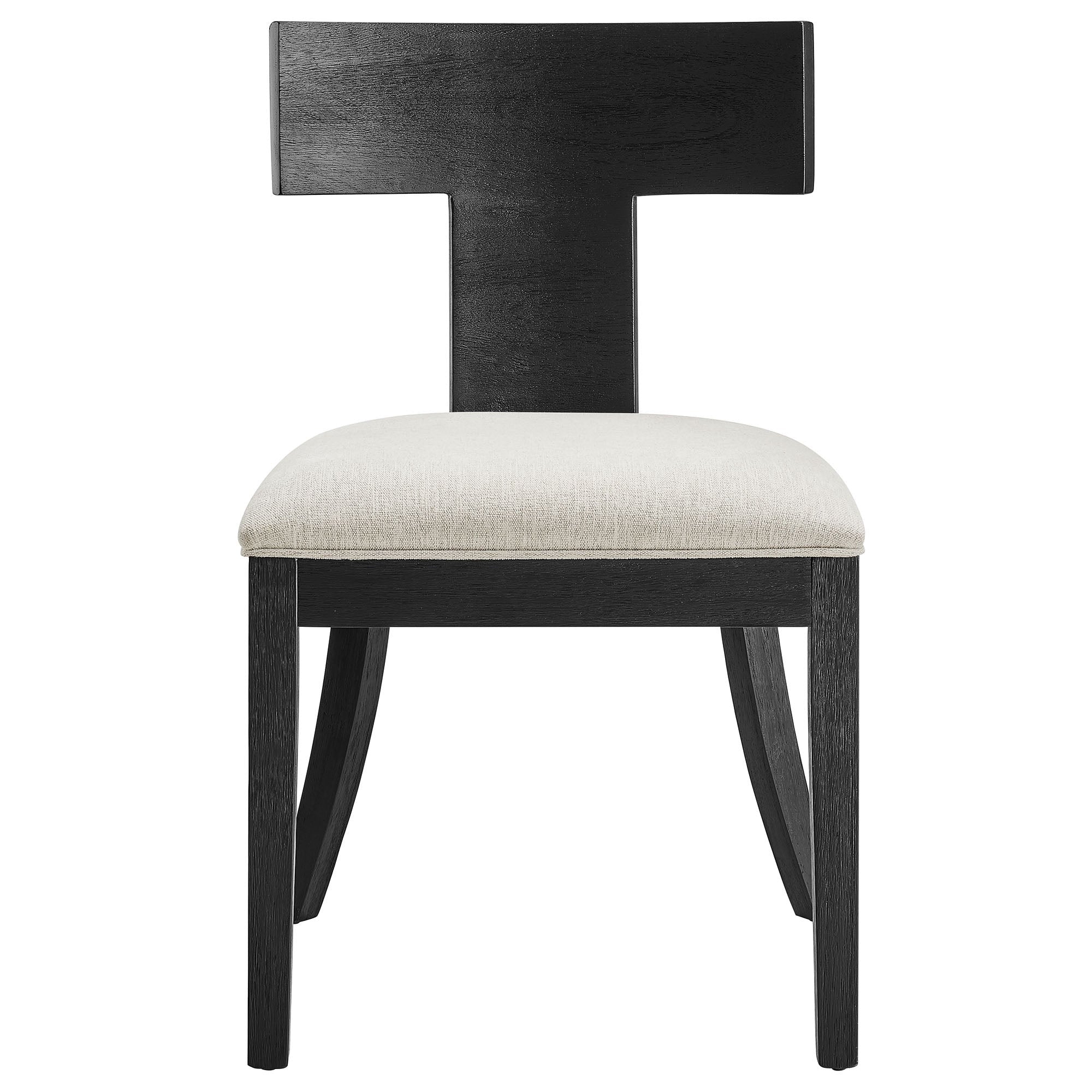 Wood and Fabric Upholstered Dining Side Chairs with Curved Back – Set of 2 - Image 12