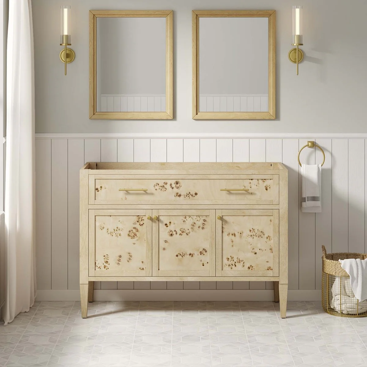 Wood Bathroom Vanity Cabinet (Sink Basin Not Included) - Vanity Base Storage - Image 90