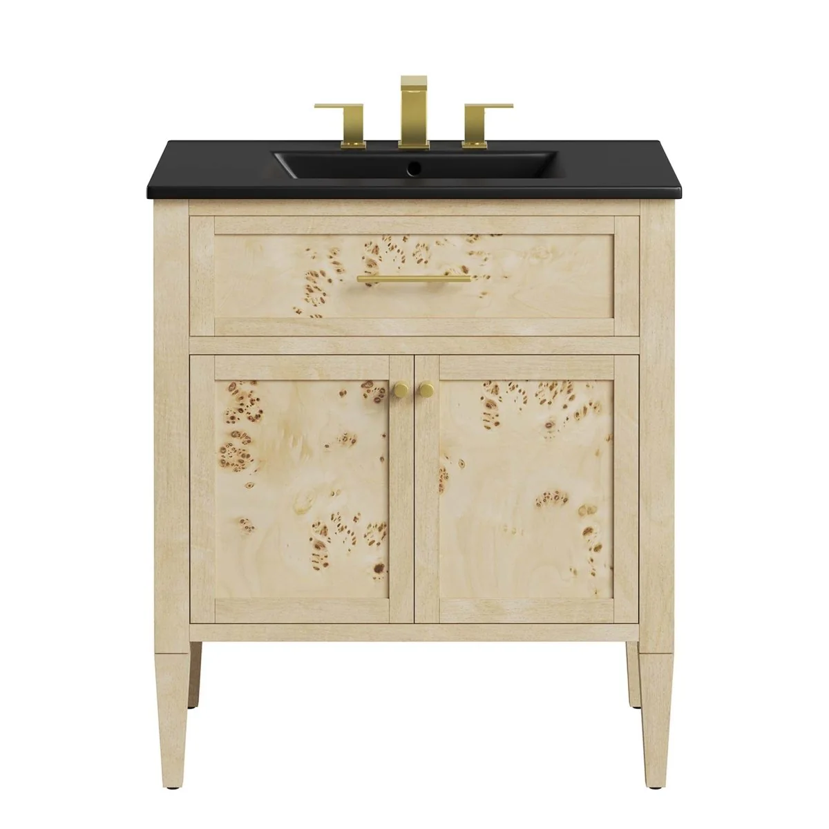 Wood Bathroom Vanity Cabinet with Countertop and Storage, Multiple Configurations - Image 104
