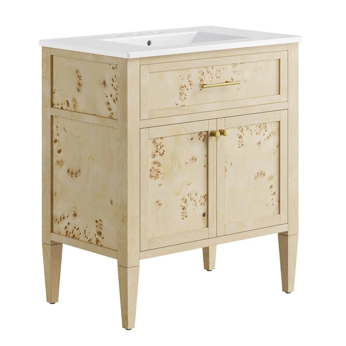 Wood Bathroom Vanity Cabinet with Countertop and Storage, Multiple Configurations - Image 133