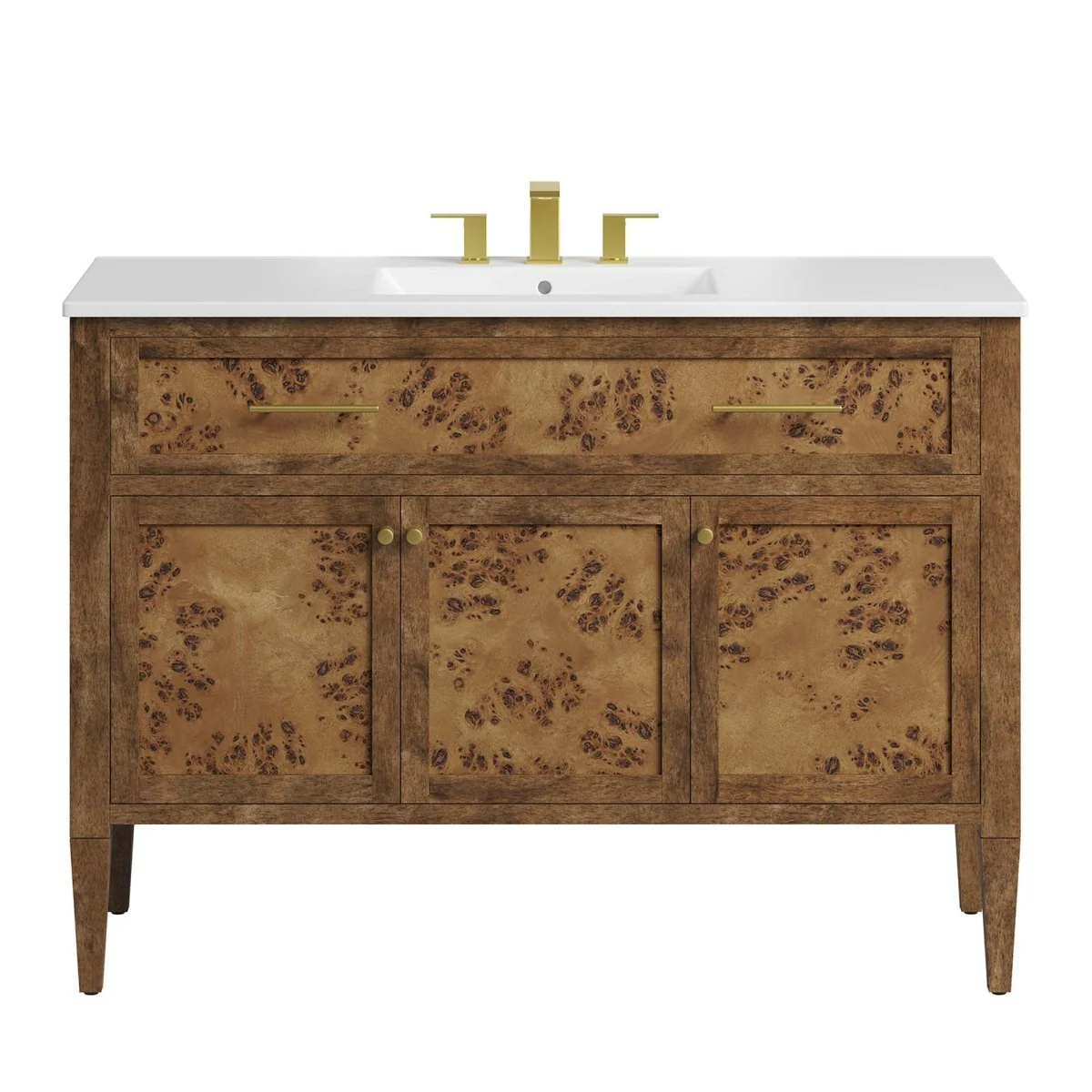 Wood Bathroom Vanity Cabinet with Countertop and Storage, Multiple Configurations - Image 212