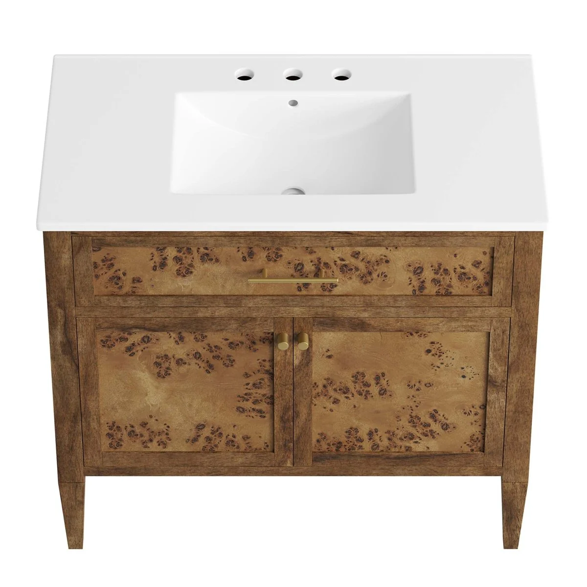 Wood Bathroom Vanity Cabinet with Countertop and Storage, Multiple Configurations - Image 70