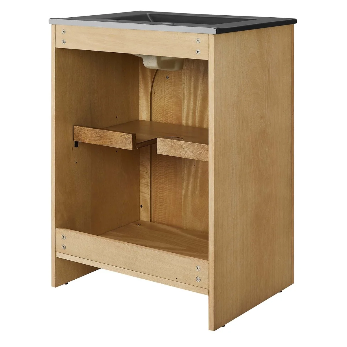 Wood Bathroom Vanity Collection with Ceramic Sink for Single and Double Use - Image 39