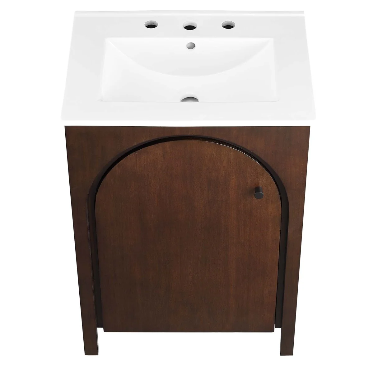 Wood Bathroom Vanity Collection with Ceramic Sink for Single and Double Use - Image 8