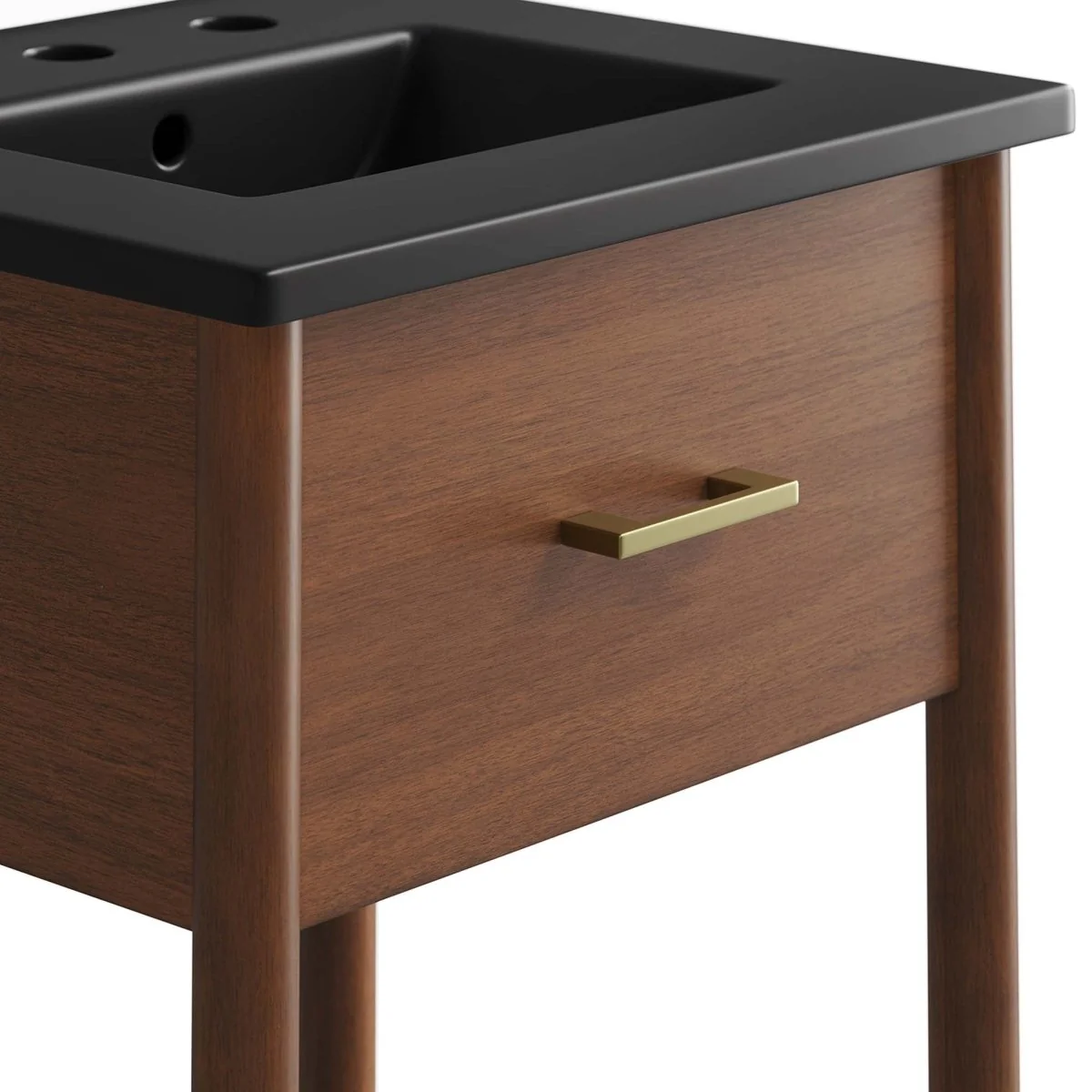 Wood Bathroom Vanity with Sink — Elegant Solid Wood Vanity Cabinet for Bathrooms - Image 155