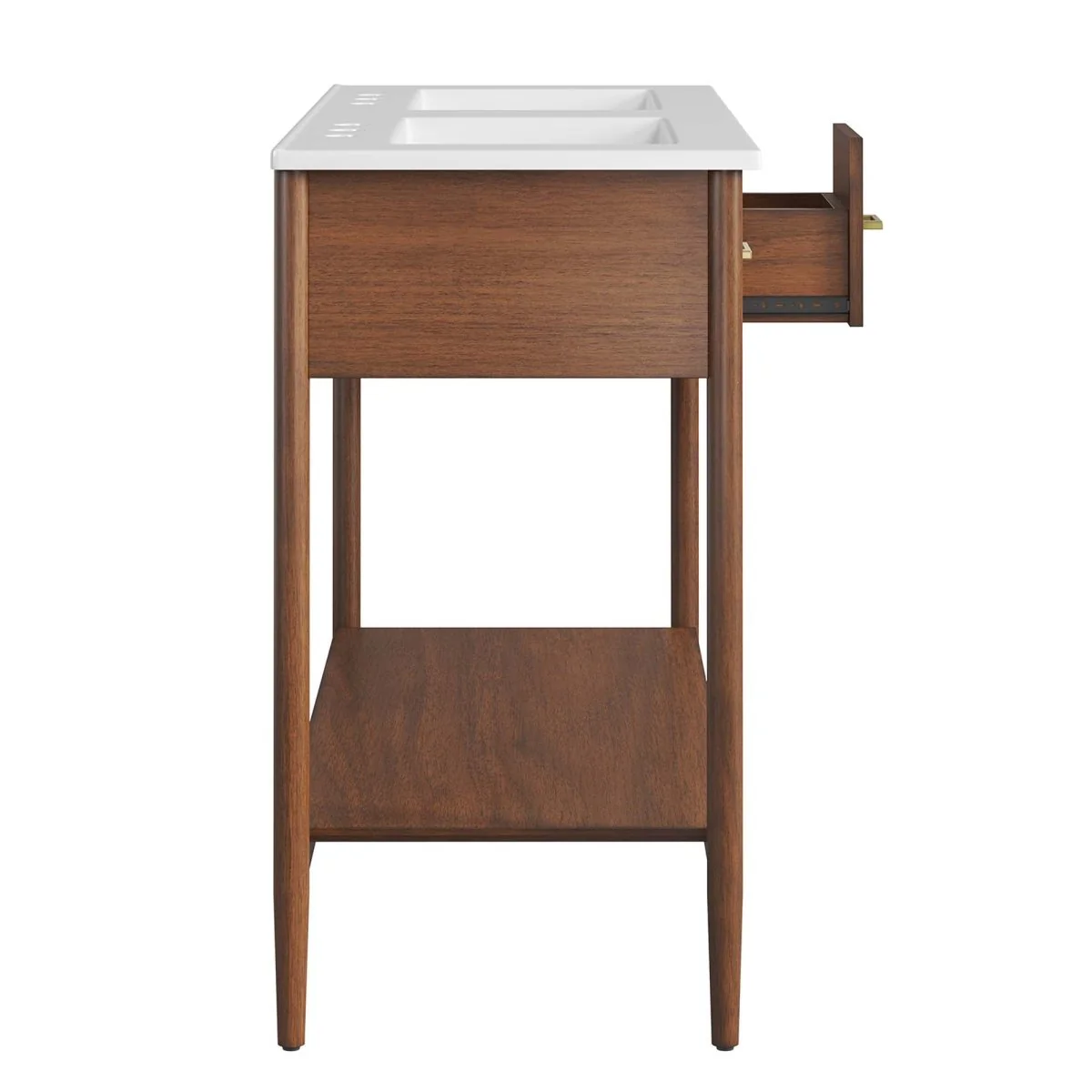 Wood Bathroom Vanity with Sink — Elegant Solid Wood Vanity Cabinet for Bathrooms - Image 76