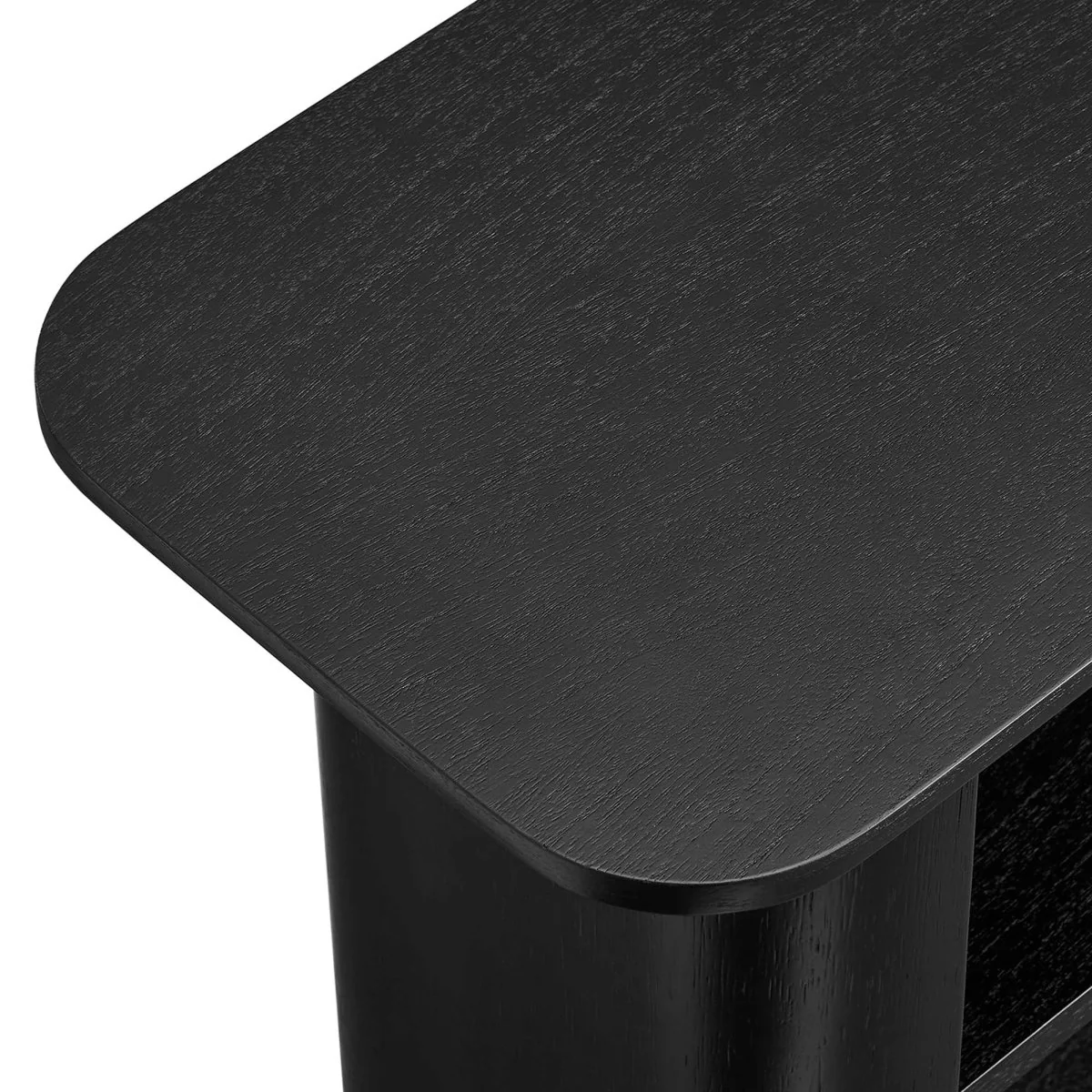 Wood Console Table with Open Shelves – 57 Inch - Image 3