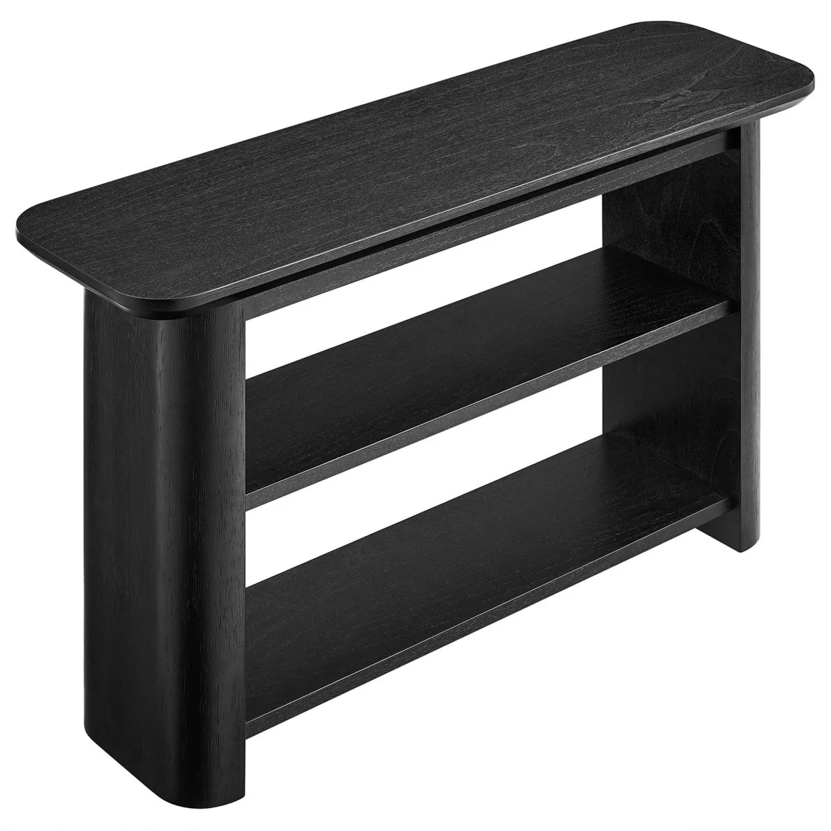 Wood Console Table with Open Shelves – 57 Inch - Image 6