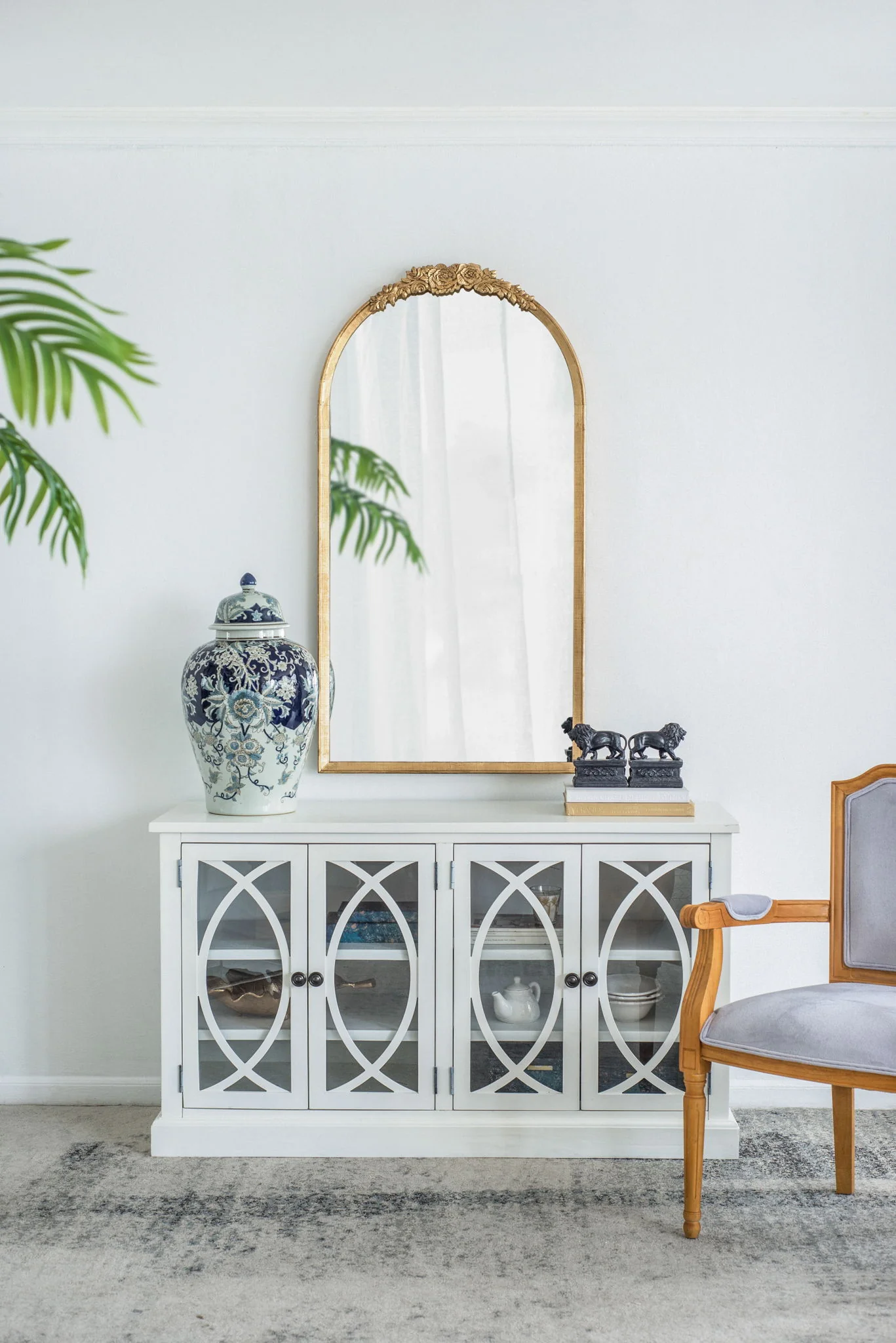Wood Floor Mirror, Full Body Mirror Dressing Make Up Mirror For Bathroom - Image 4