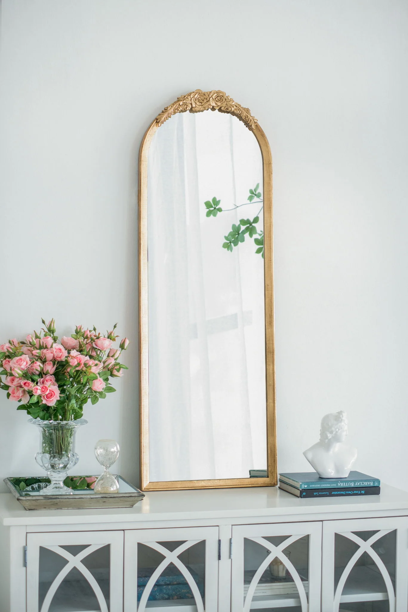 Wood Floor Mirror, Full Body Mirror Dressing Make Up Mirror For Bathroom - Image 8