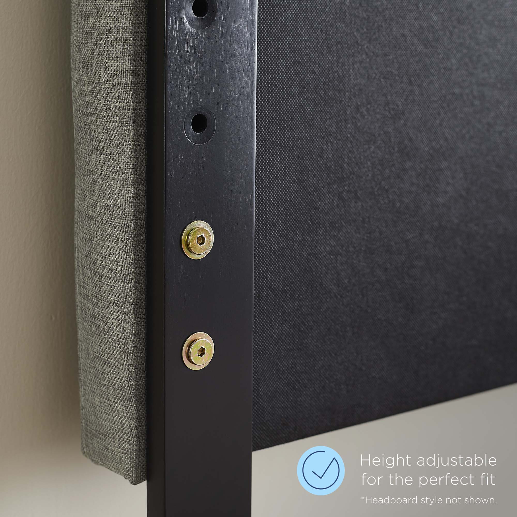 Wood Headboard with Woven Cane Panel Design - Image 6