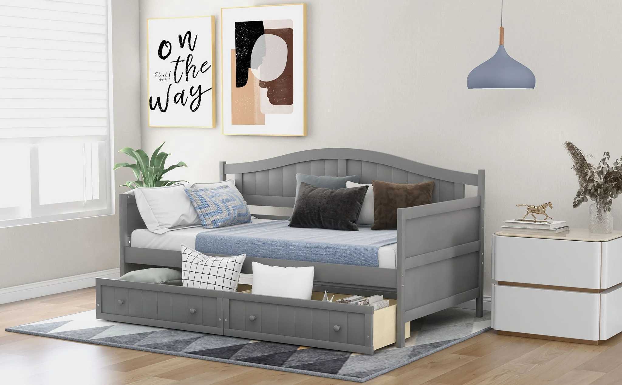 Wooden Daybed, Sofa Bed, No Box Spring Needed - Image 14