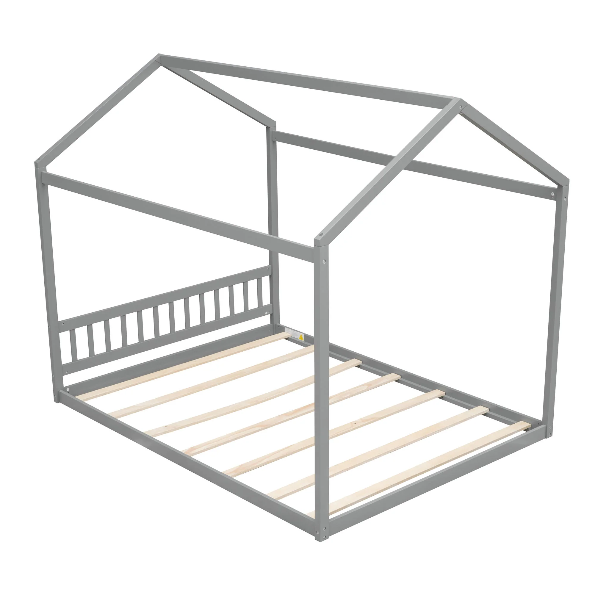 Wooden House Bed With Headboard - Image 8