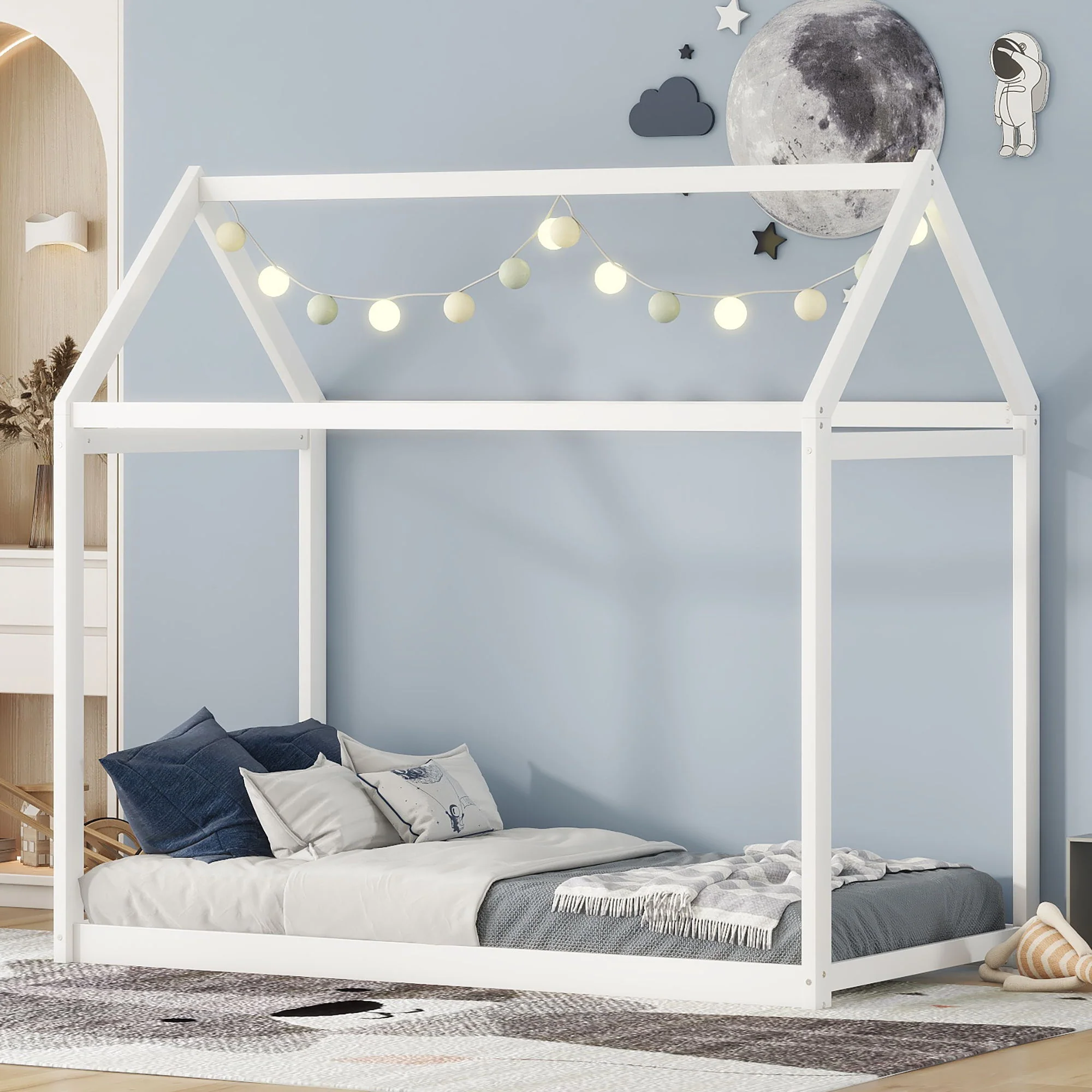 Wooden House Shaped Bed - Image 9