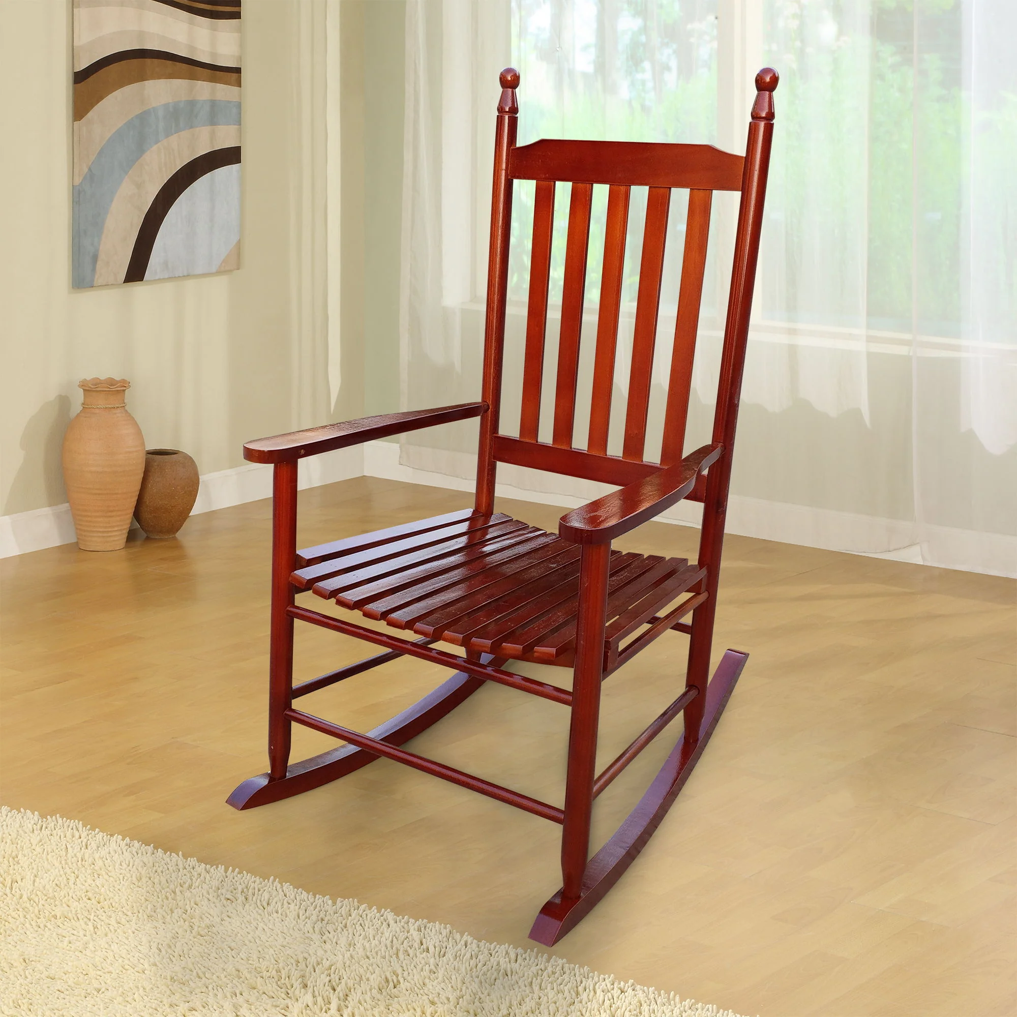 Wooden Porch Rocker Chair - Image 7