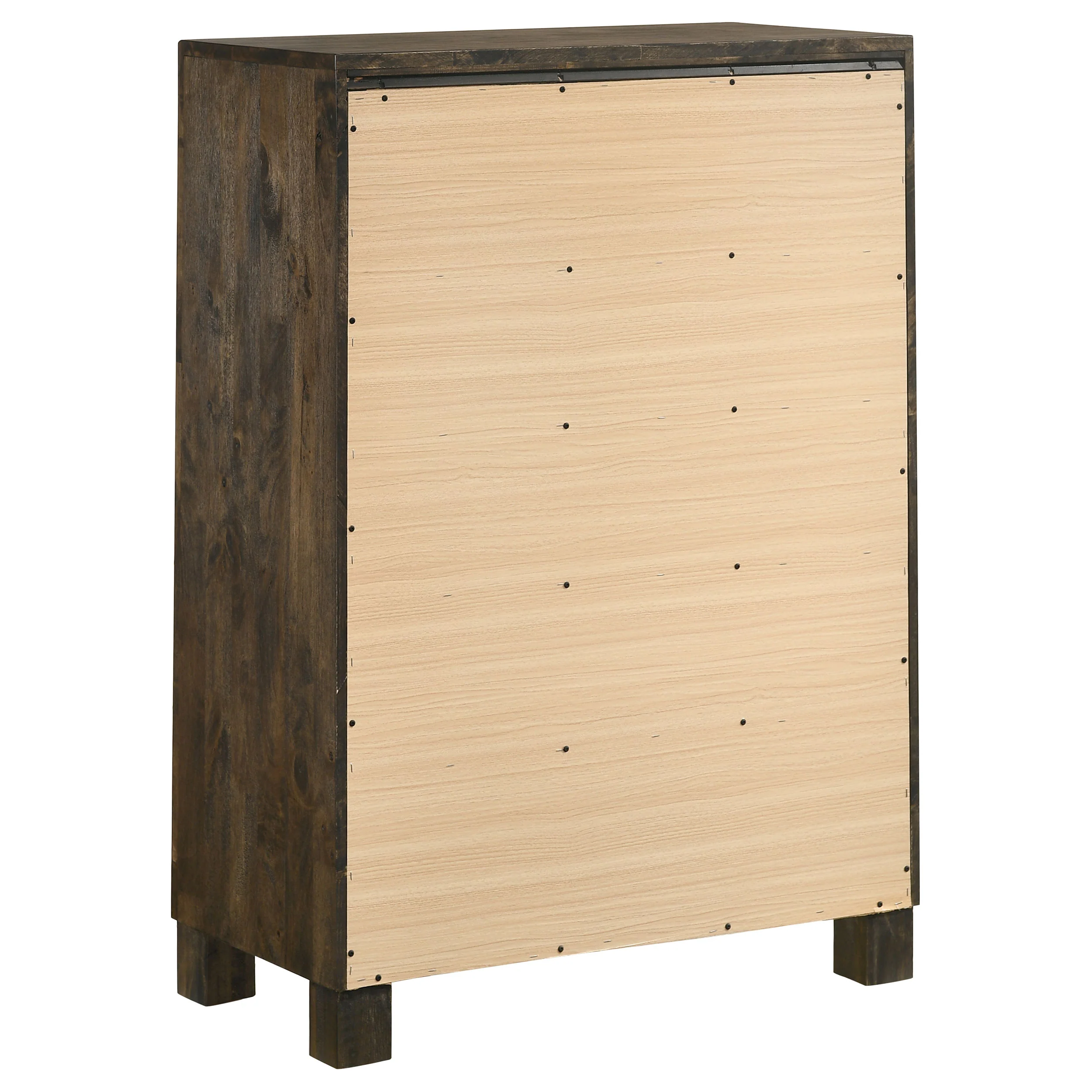 Woodmont 5-Drawer Chest - Rustic Golden Brown - Image 8