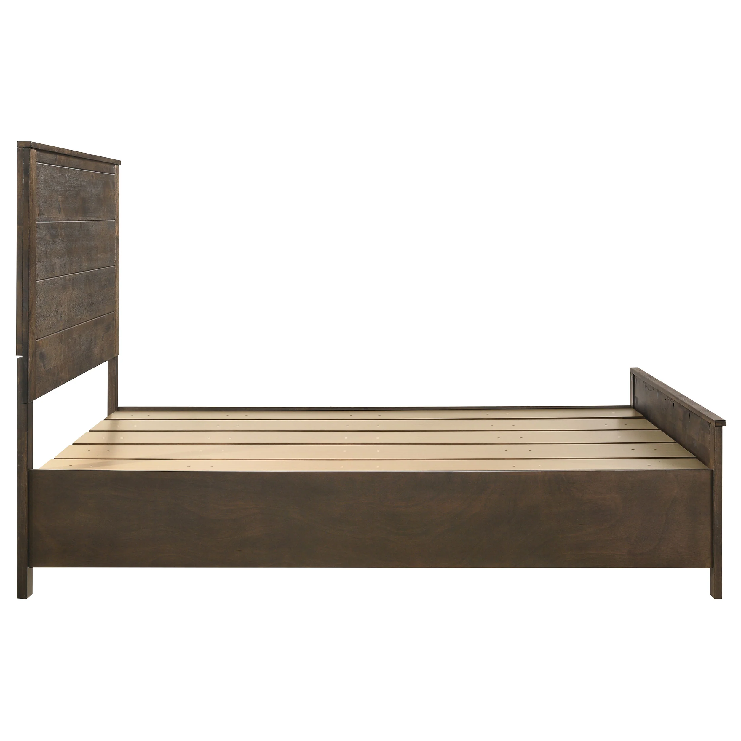 Woodmont Wood Queen Storage Panel Bed Rustic Golden Brown - Image 6