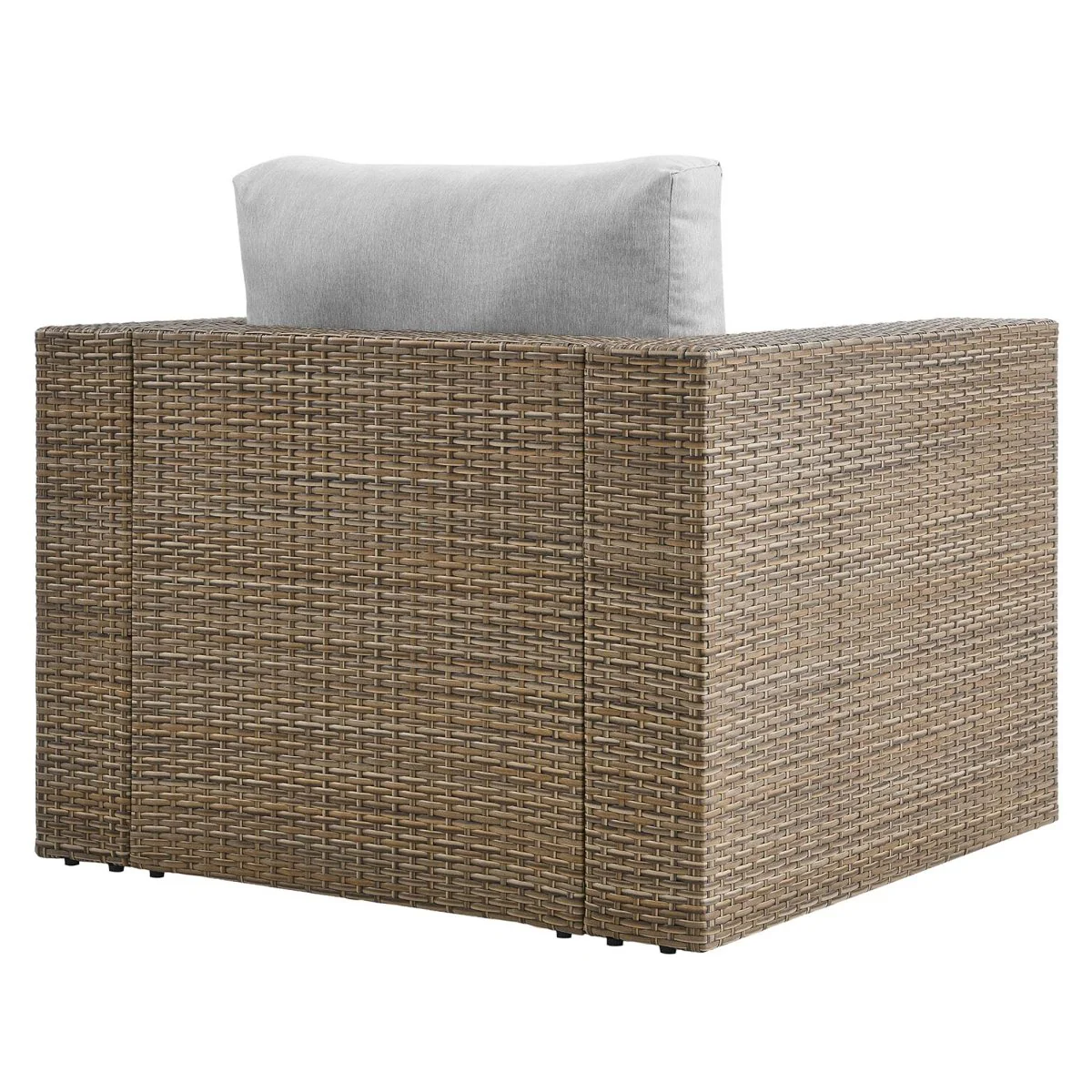 Woven Outdoor Patio Armchair with Armrests and Weather-Resistant Construction - Image 15