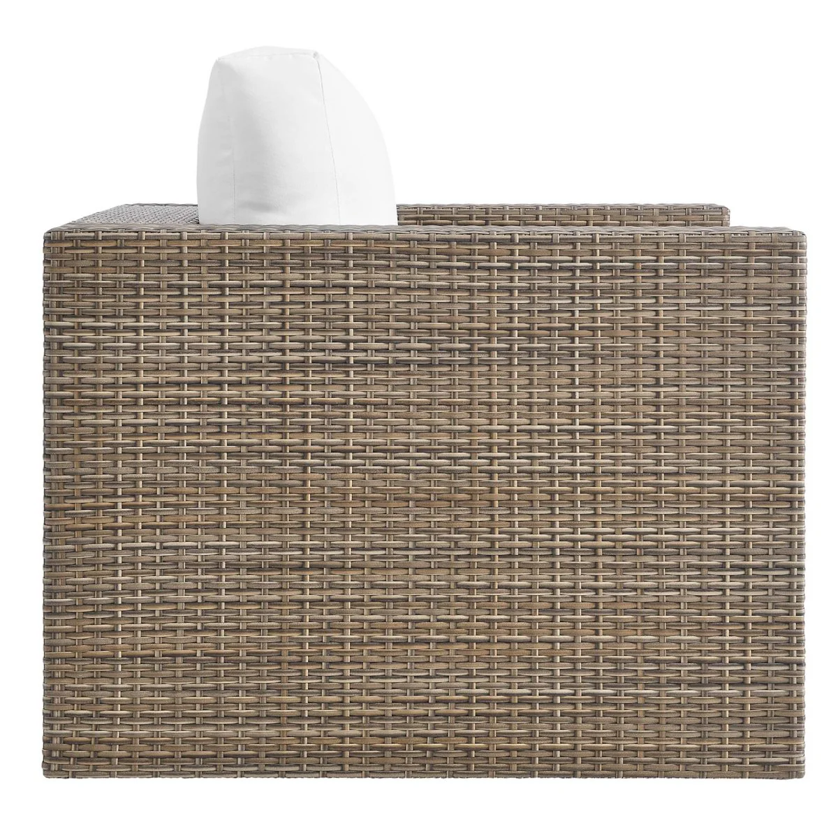 Woven Outdoor Patio Armchair with Armrests and Weather-Resistant Construction - Image 5