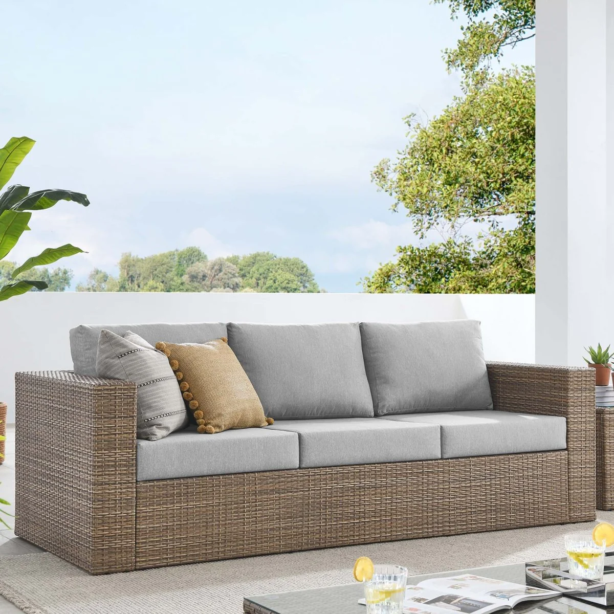 Woven Rattan Outdoor Sofa – Durable Weather-Resistant Patio Seating Collection - Image 18