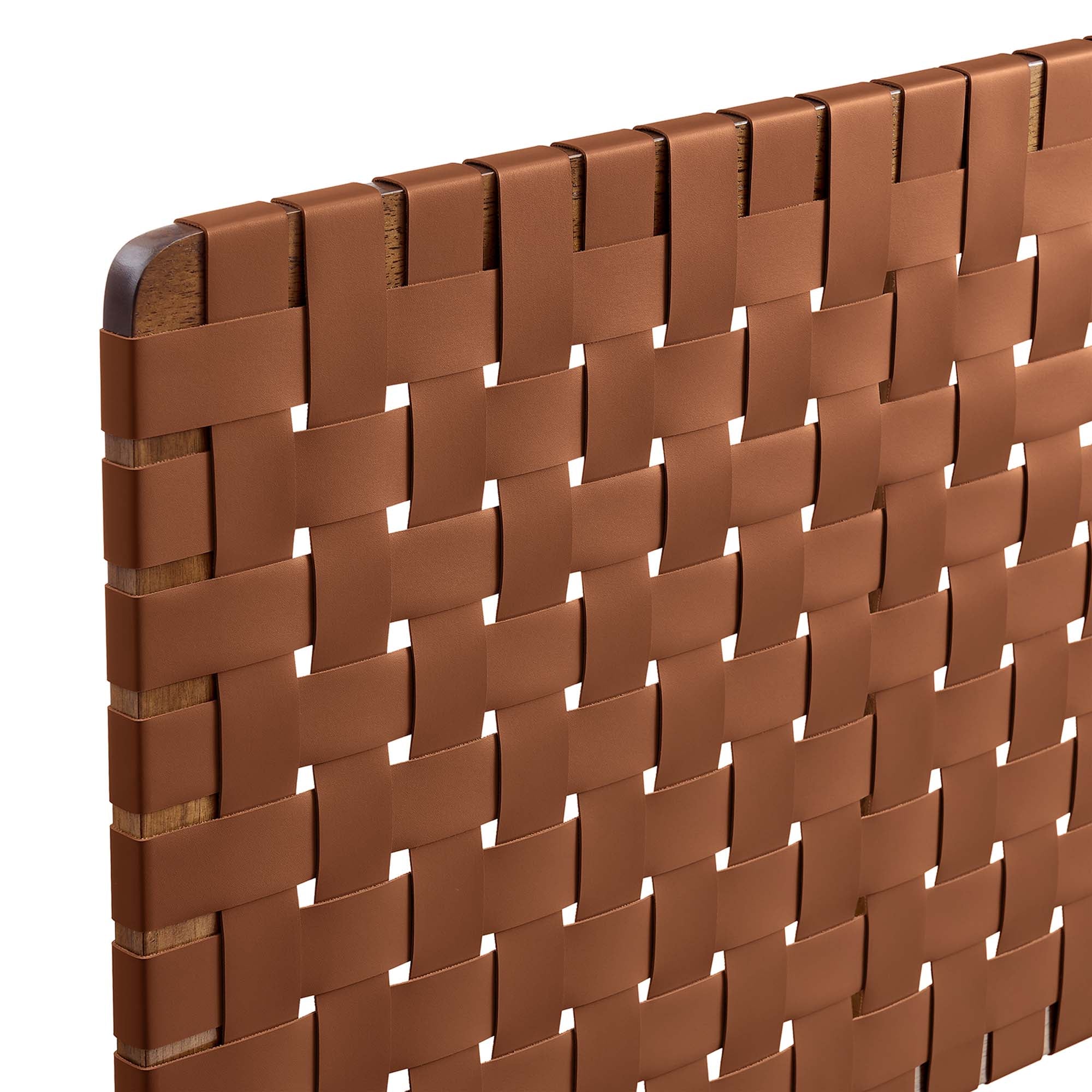 Woven Vegan Leather Wall-Mount Headboard - Image 103
