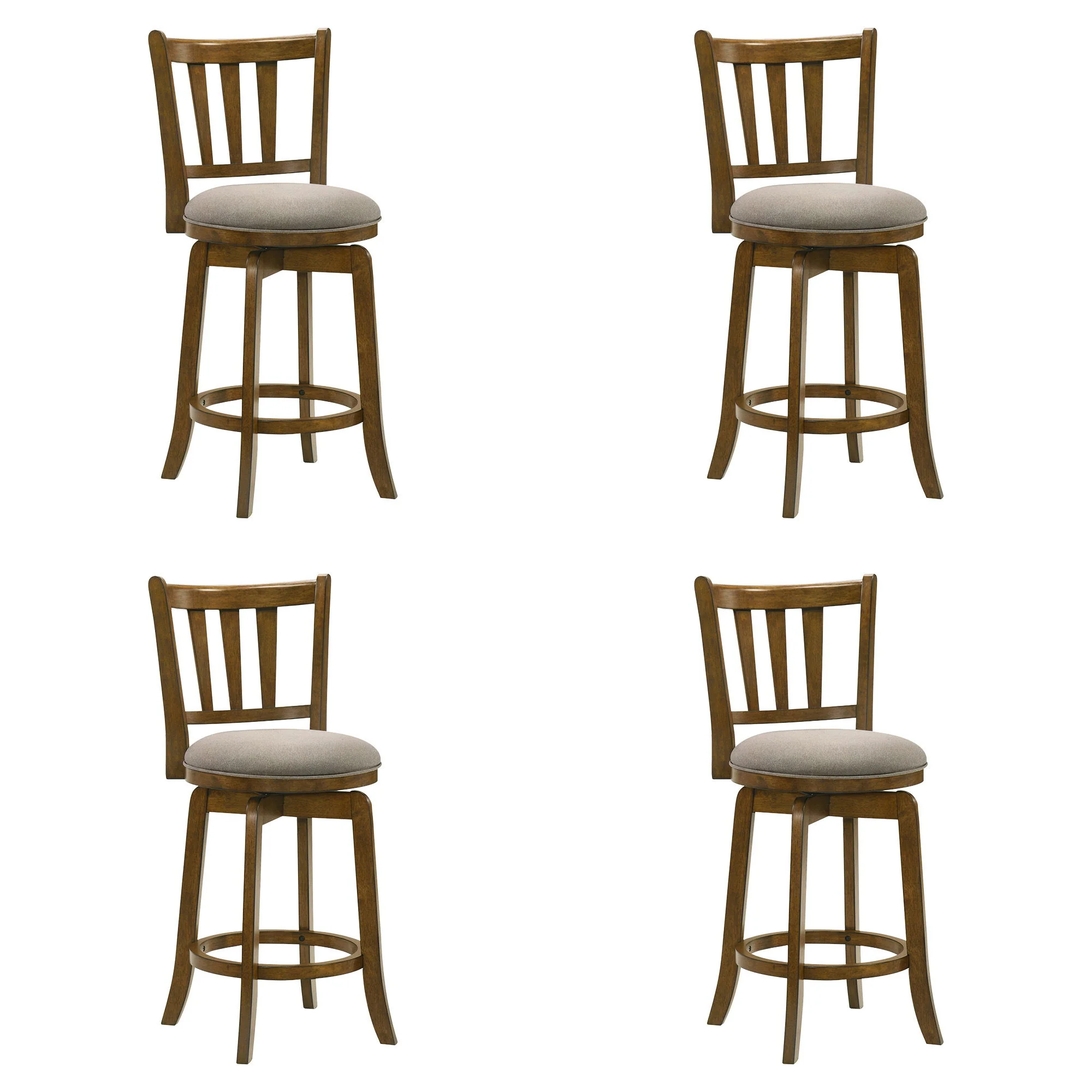 Wren - Modern Farmhouse Swivel Wood Counter Height Kitchen Bar Stool - Image 5