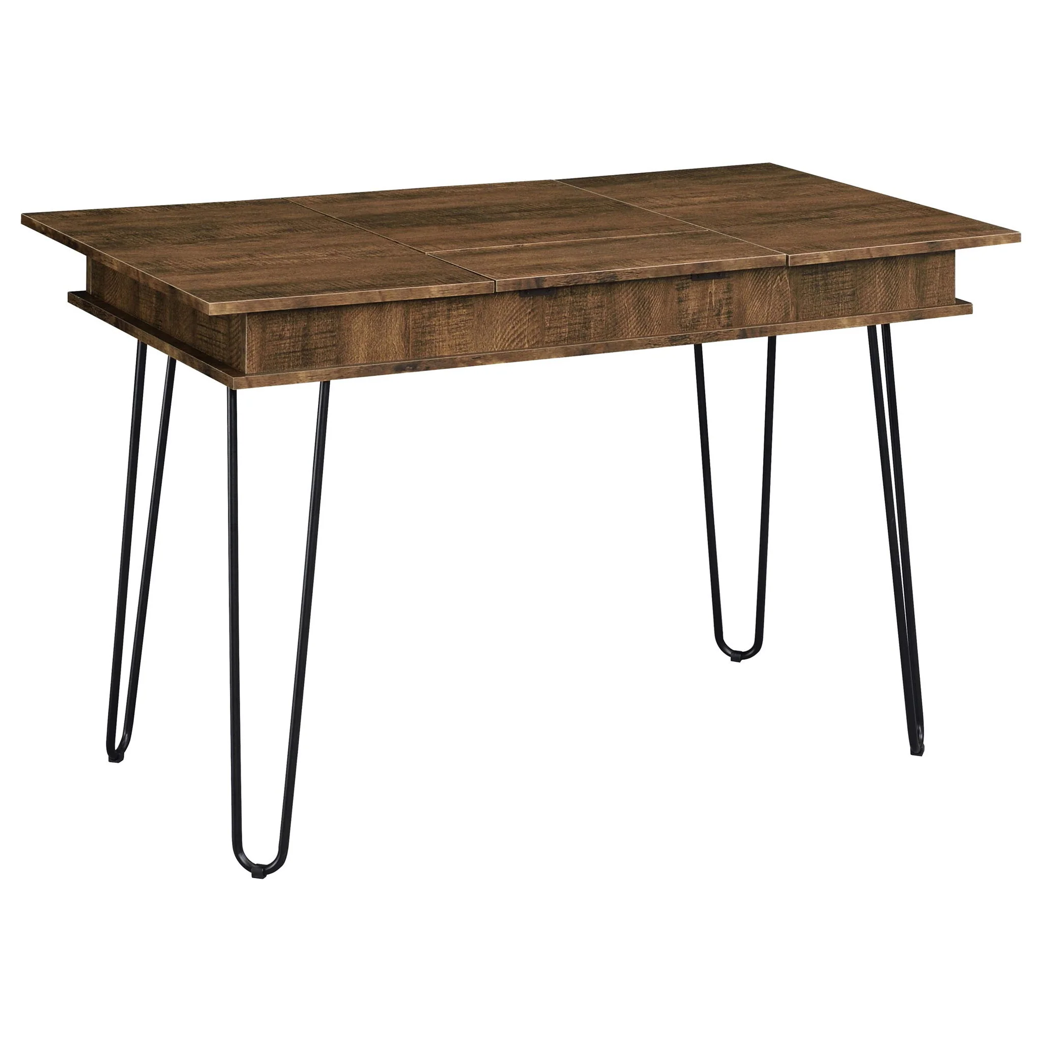 Writing Desk With 4 Hidden Storages - Brown - Image 5