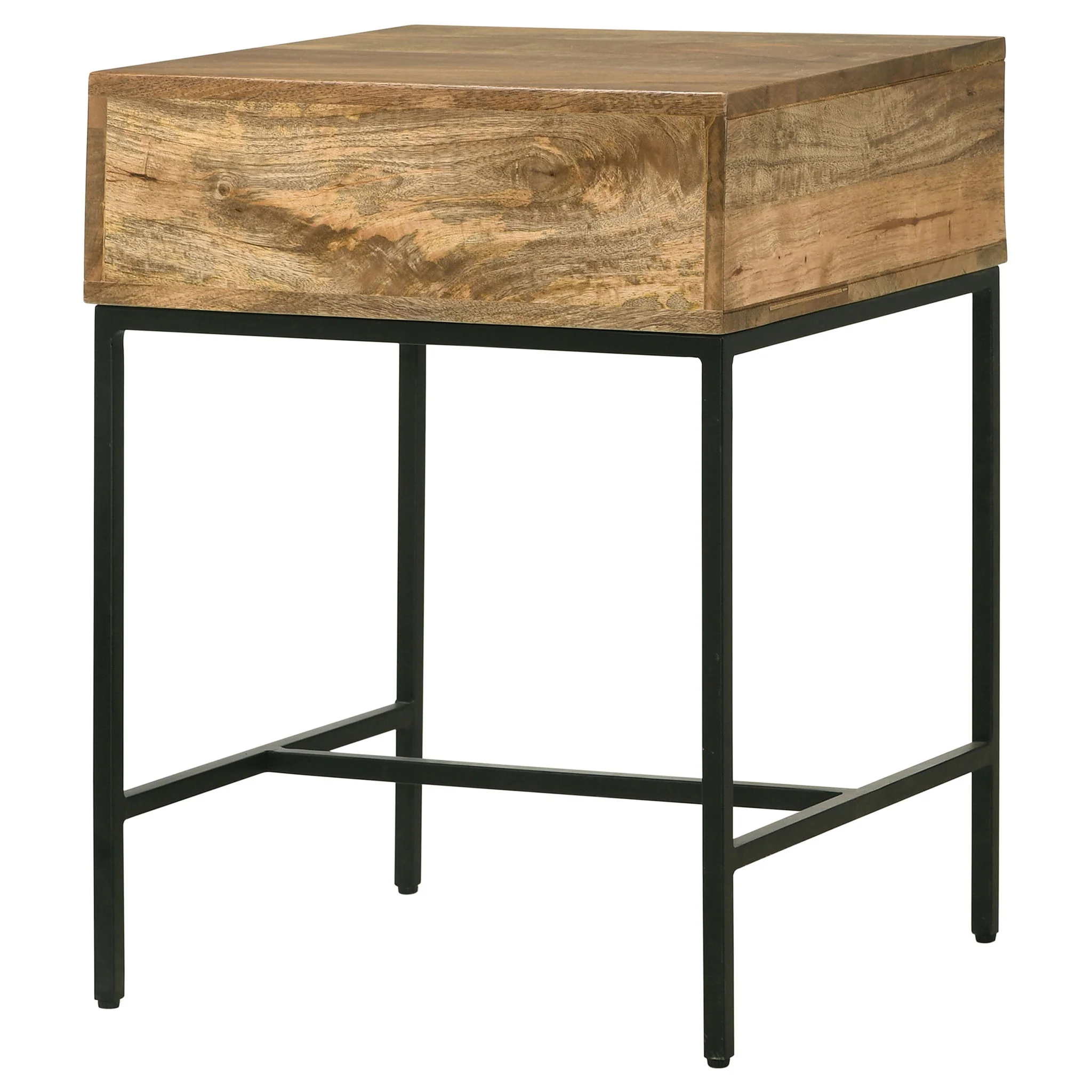 Wyrik - Rectangular Side End Table - Honey - Image 6