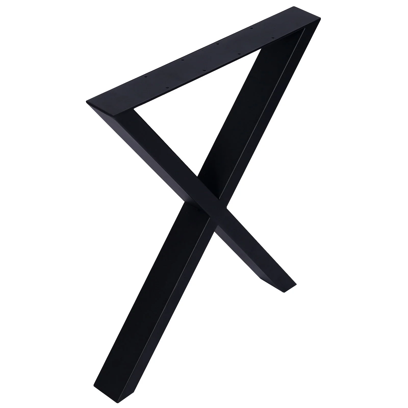 X Table Legs 28X 24", Wide Metal Table Legs, Heavy Duty Steel Desk Legs Table Leg Dining Table Legs Coffee Desk Leg (Set of 2) - Black - Image 5