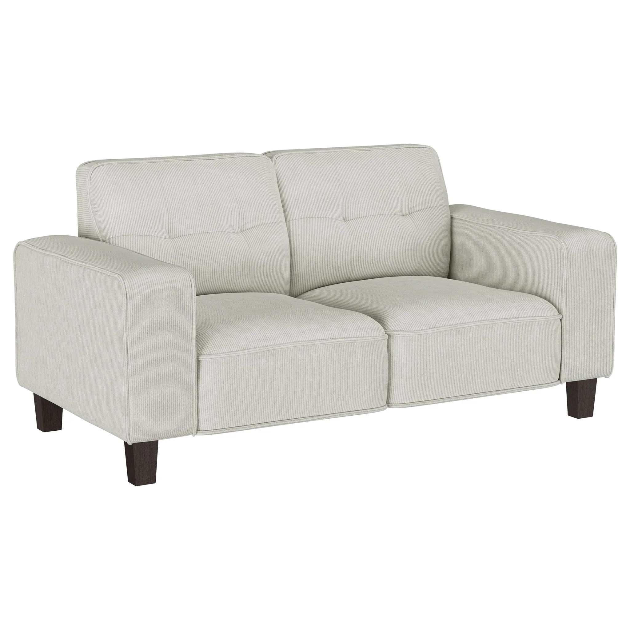 Xana - 2 Piece Upholstered Track Arm Sofa Set - Greige - Image 3