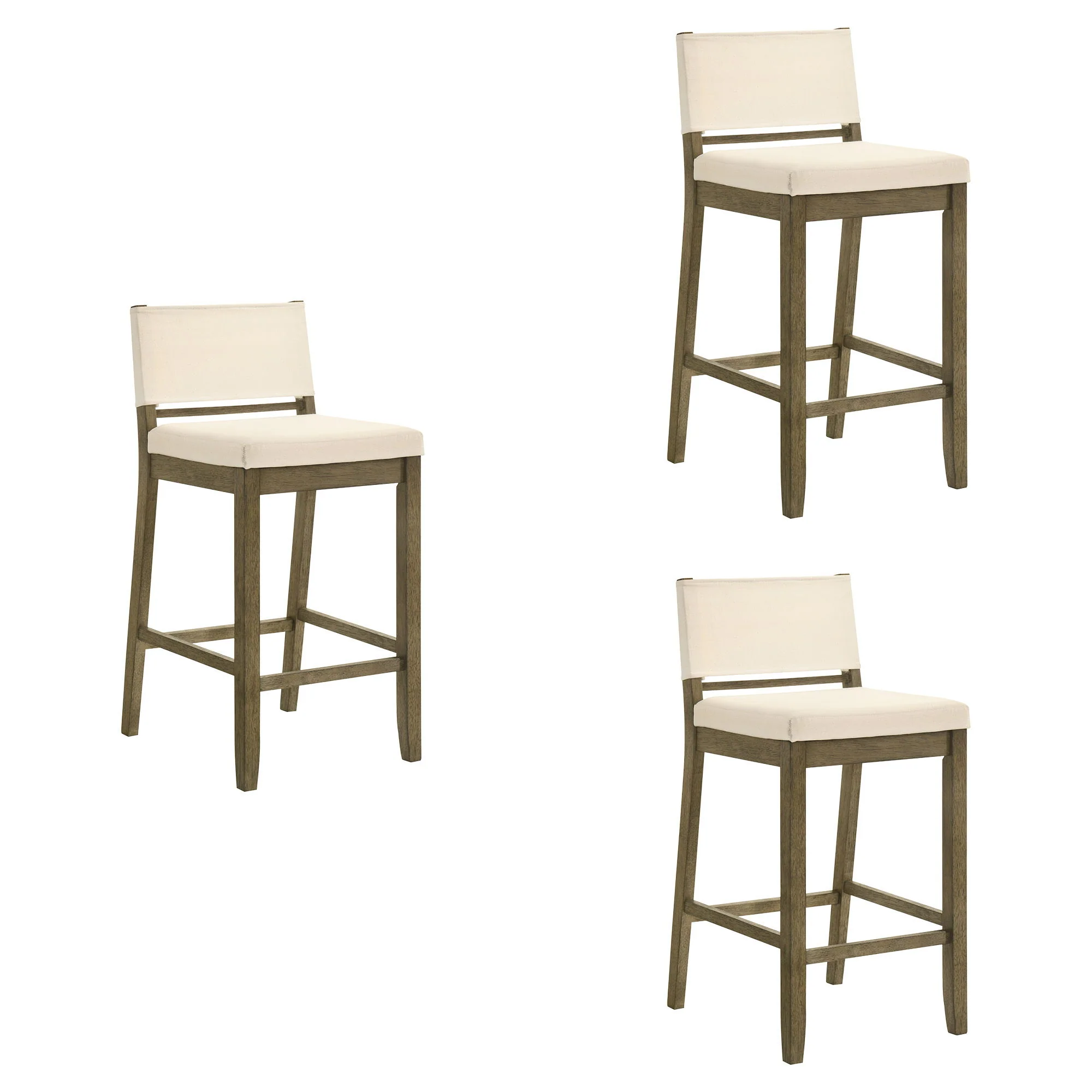 Yaneli - Contemporary Natural Wood Bar Height Kitchen Bar Stool - Image 8