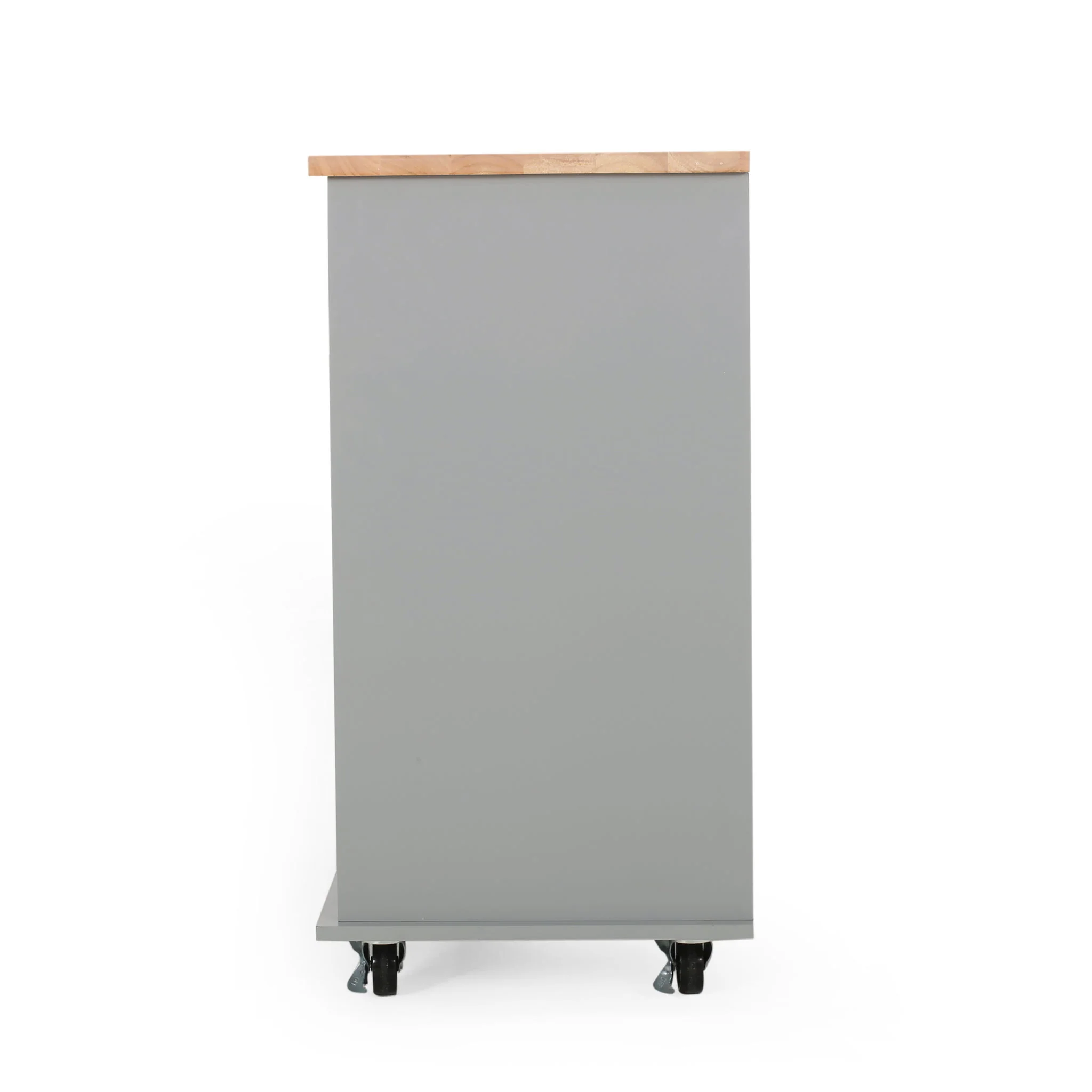 Yohaan - Contemporary Kitchen Cart With Wheels - Image 15
