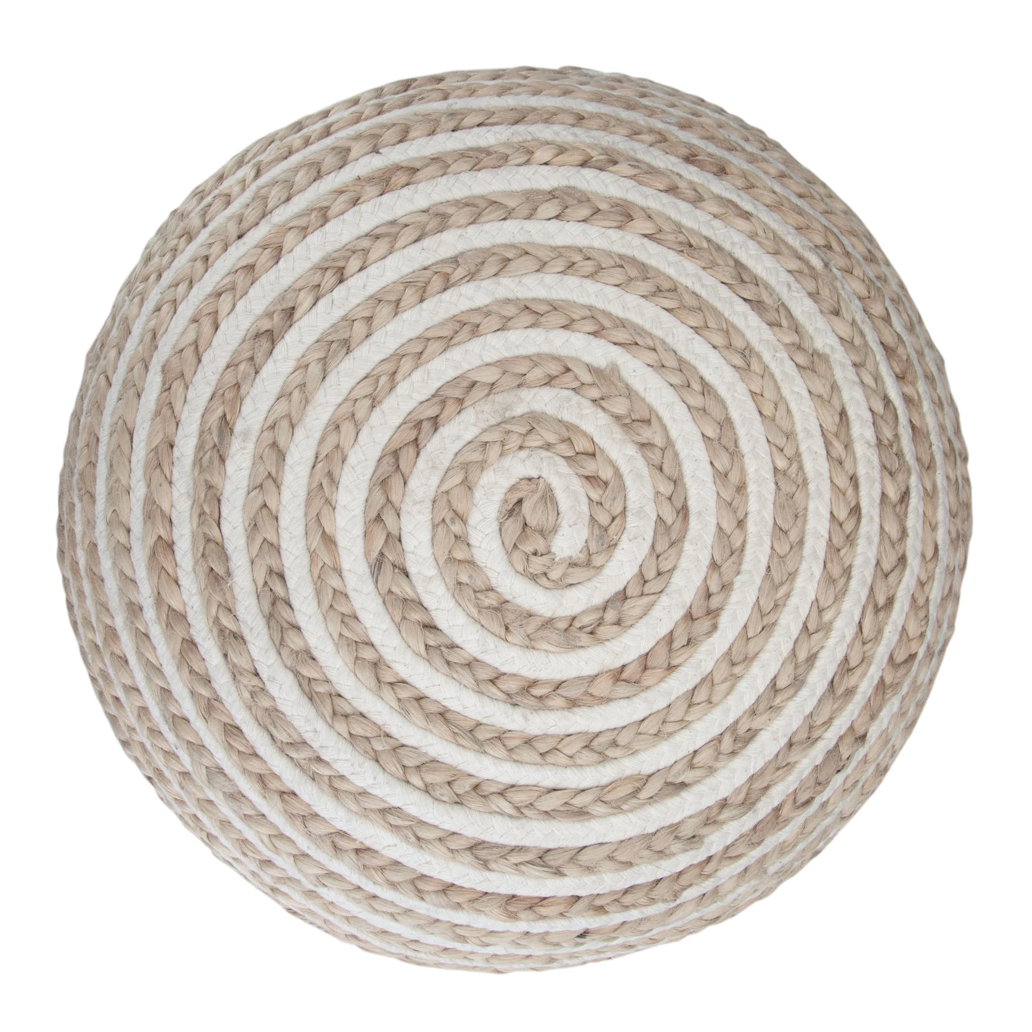 Yolanda - Round Pouf - Natural - Image 2