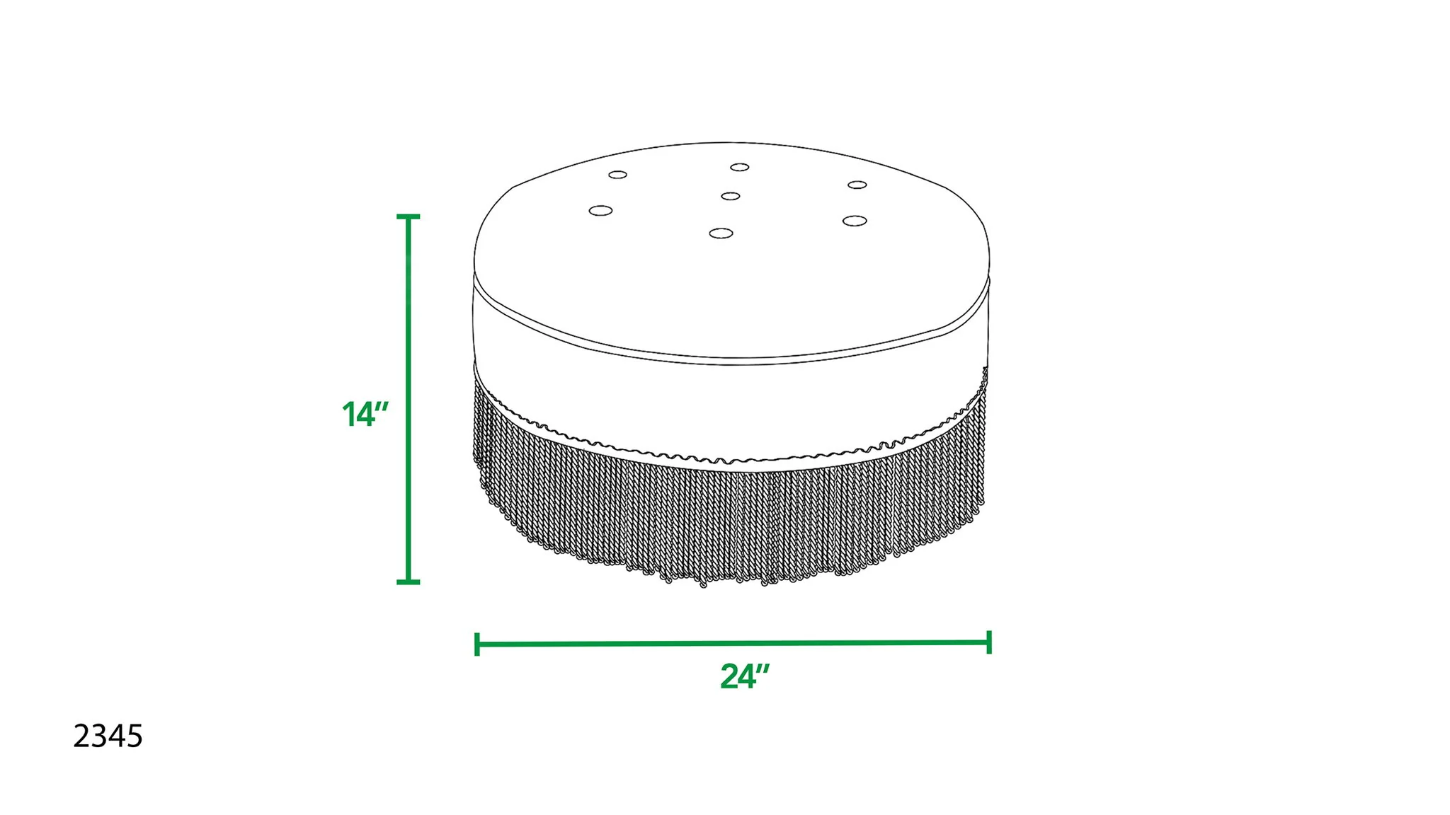 Yolanda - Round Upholstered Accent Ottoman - Image 24