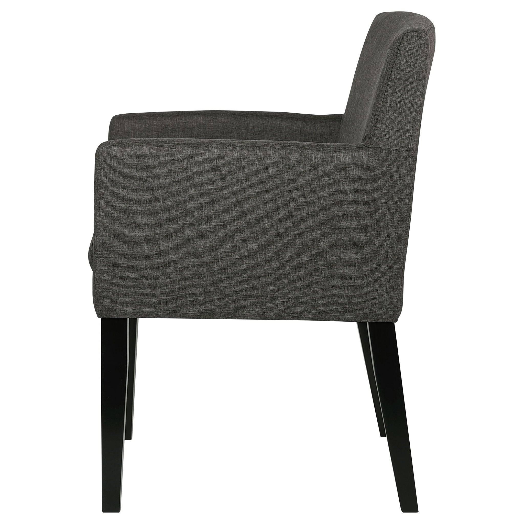 Yorkshire - Upholstered Dining Arm Chair With Cushioned Arms (Set of 2) - Gray - Image 2
