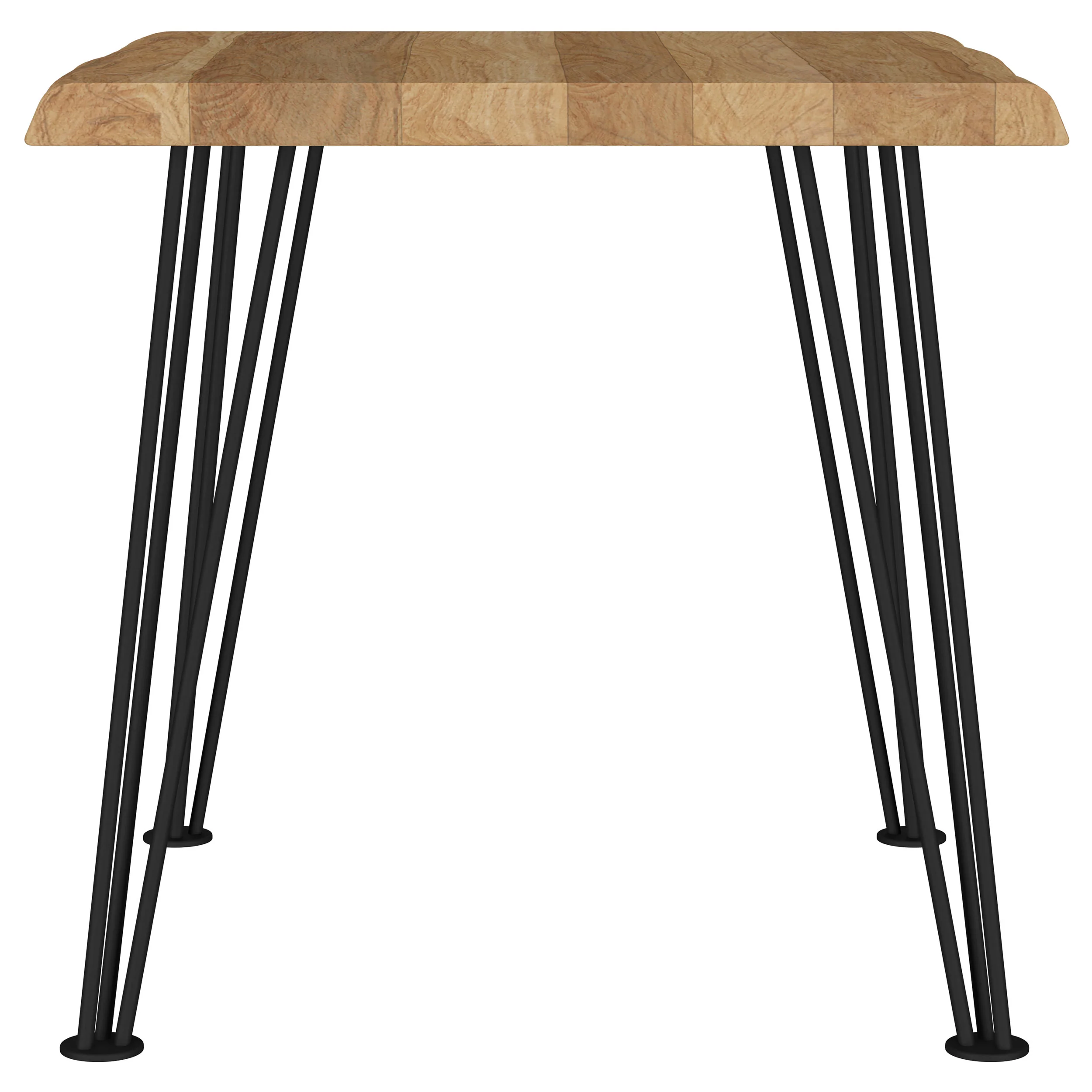 Zander Square Wood Top Coffee Table Natural Brown - Image 3