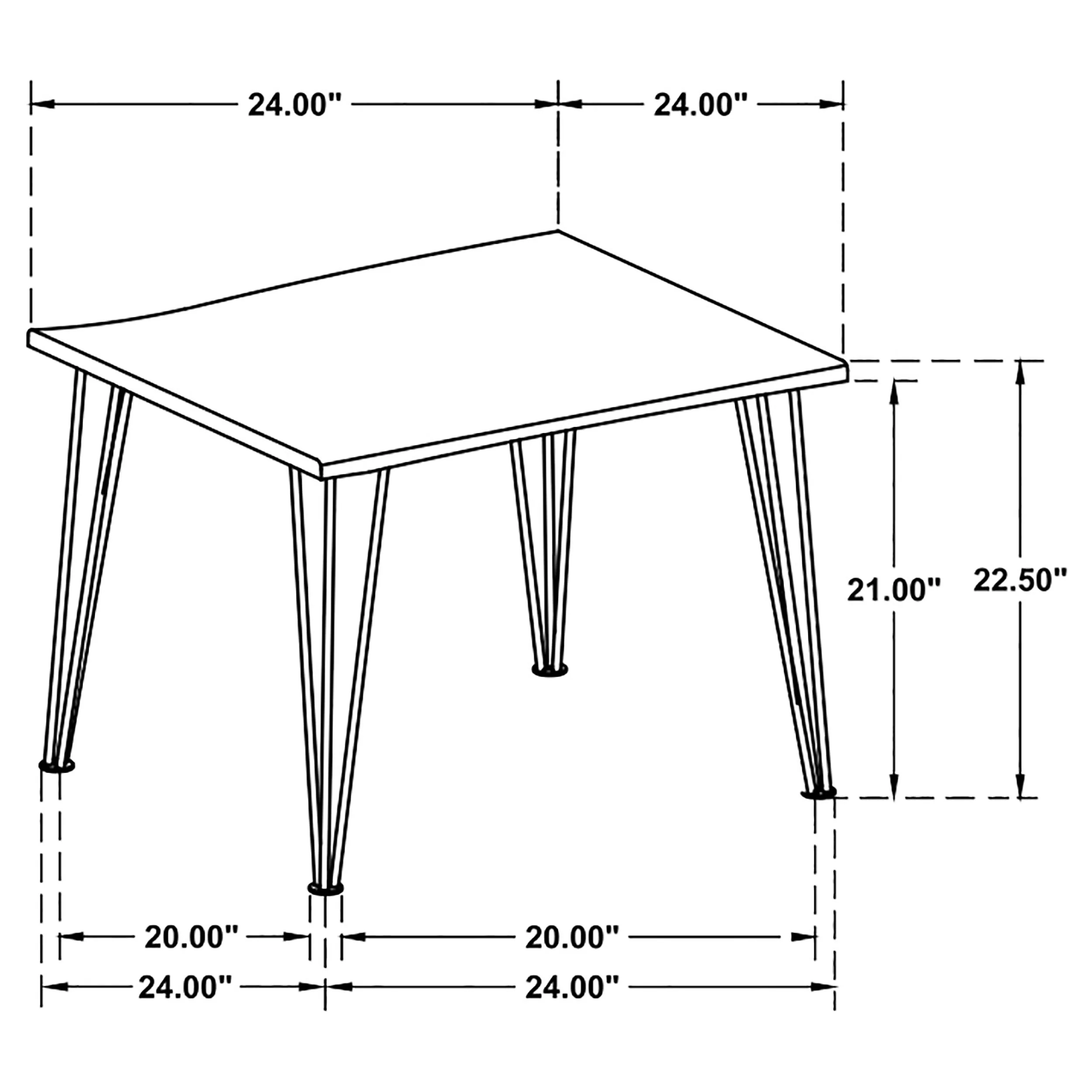 Zander Square Wood Top Coffee Table Natural Brown - Image 7
