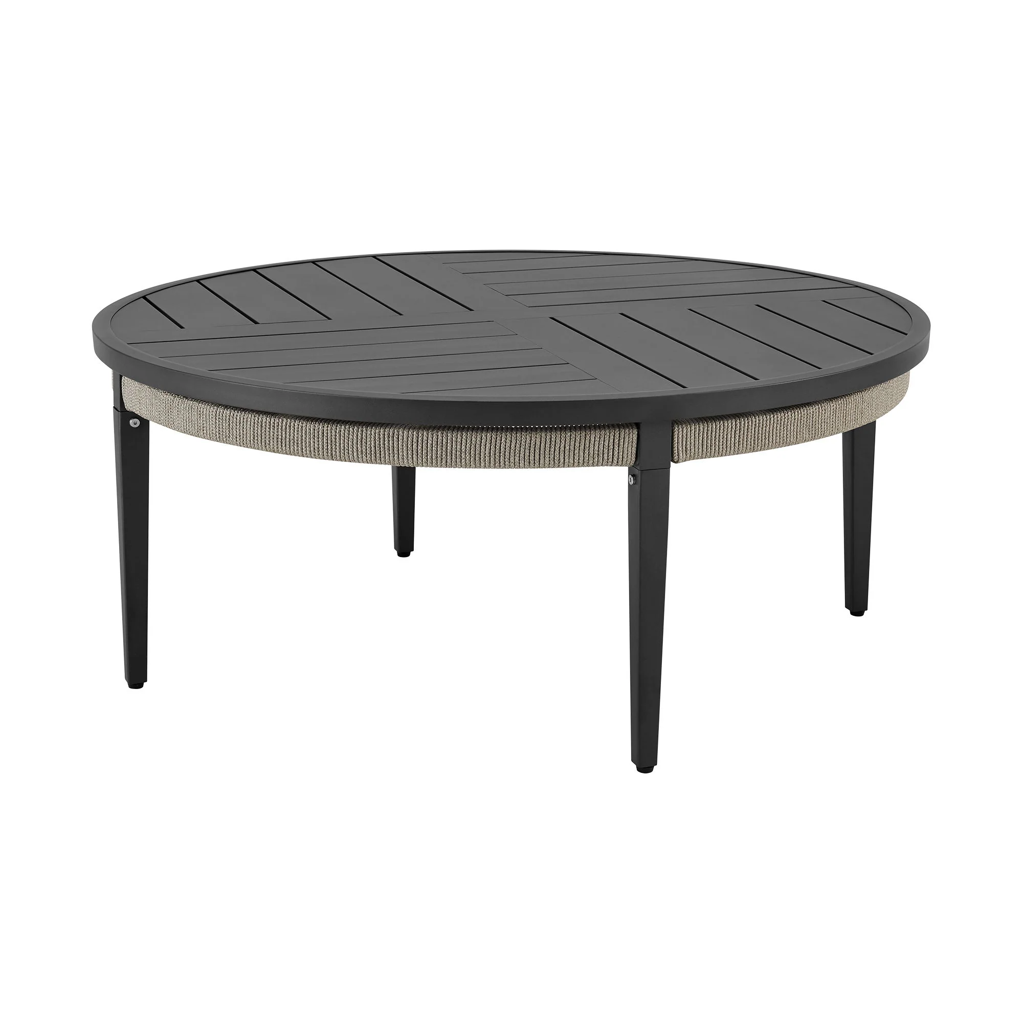 Zella - 3 Piece Outdoor Patio Swivel Seating Set - Light Gray - Image 3