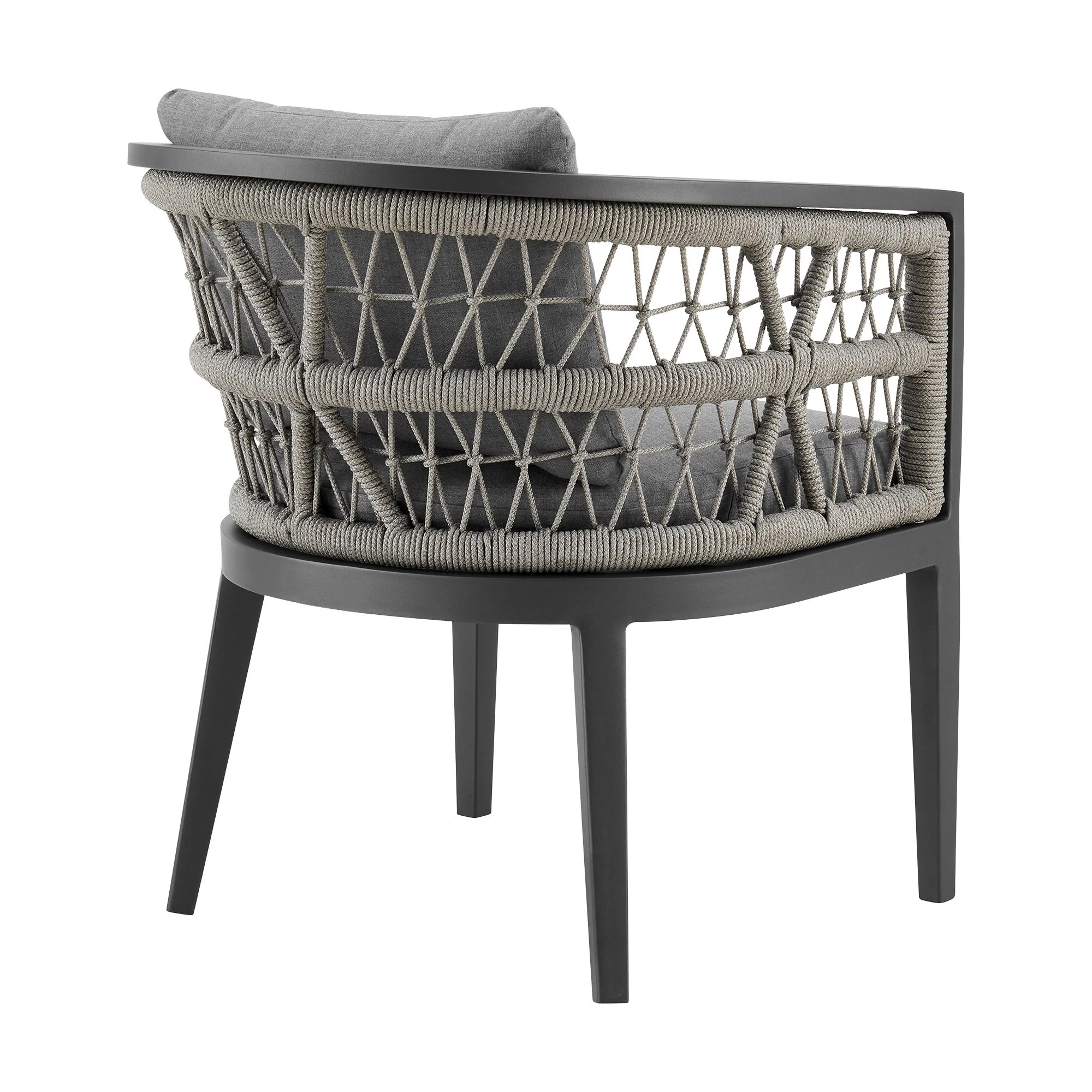 Zella - Outdoor Patio Dining Chair (Set of 2) - Light Gray / Earl Gray - Image 3