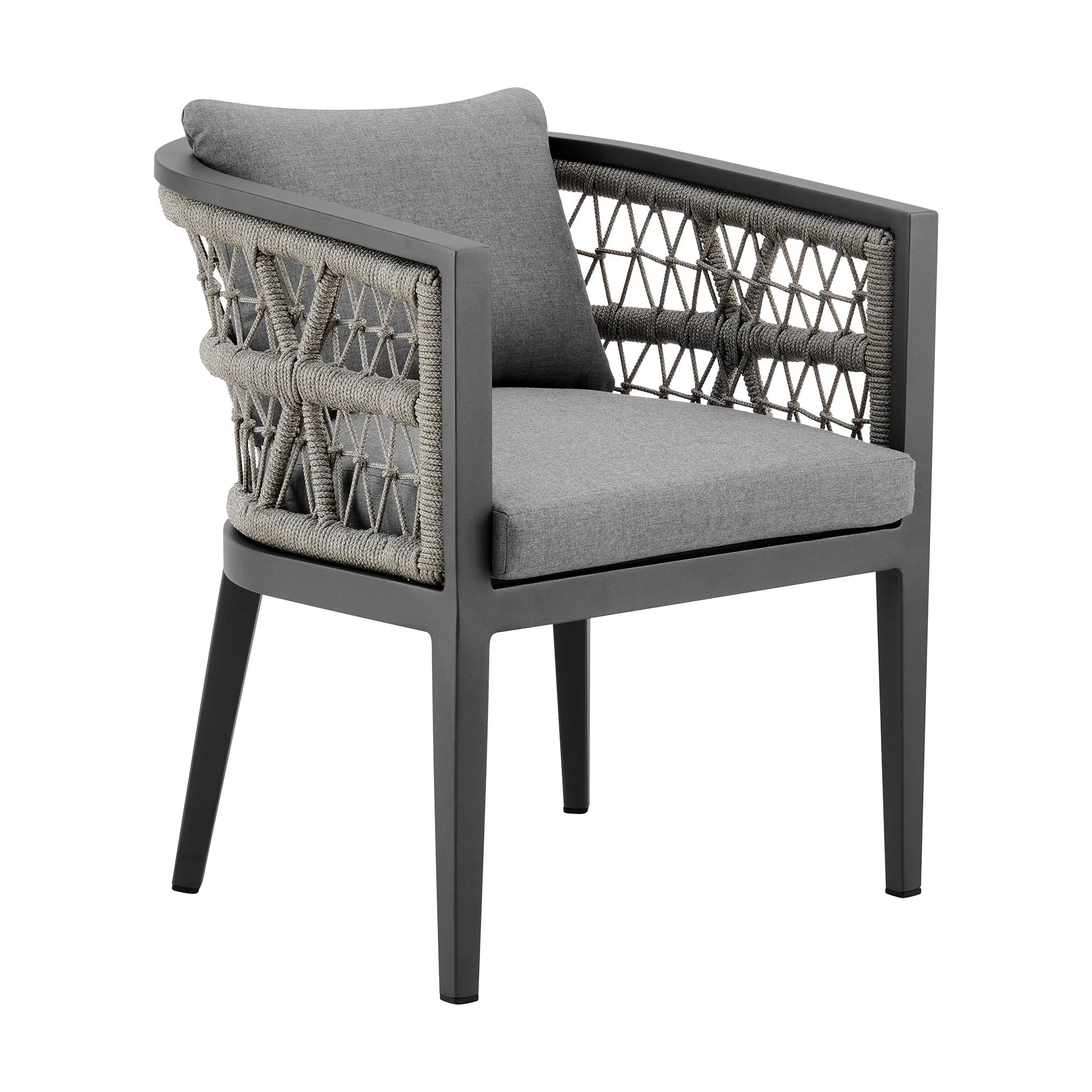 Zella - Outdoor Patio Dining Chair (Set of 2) - Light Gray / Earl Gray - Image 4