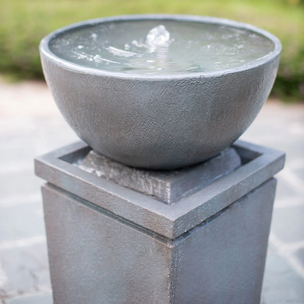 Zen Bowl Water Fountain, Outdoor Bird Feeder / Bath Fountains, Relaxing Water Feature For Garden - Image 10