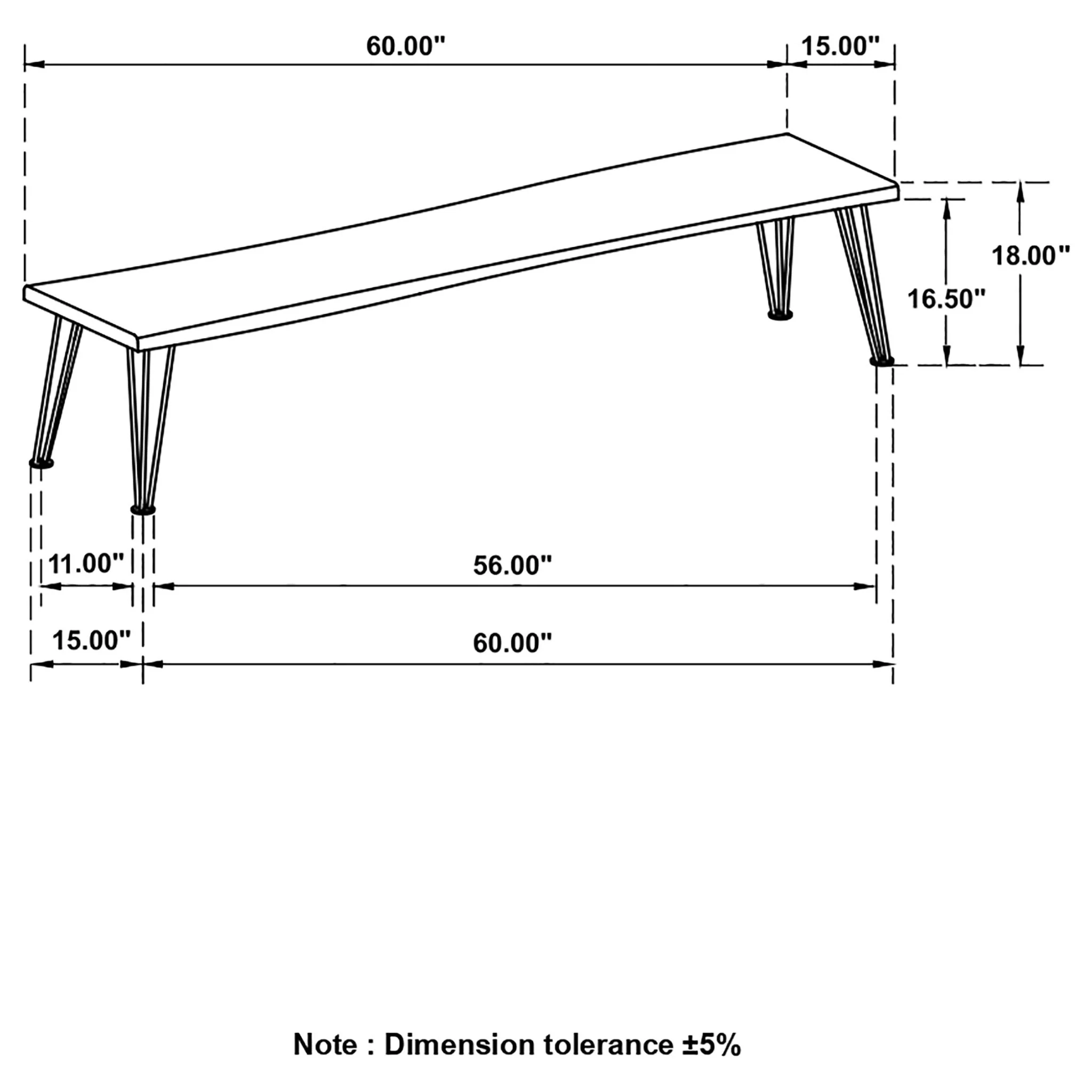 Zora - Dining Bench - Natural - Image 8