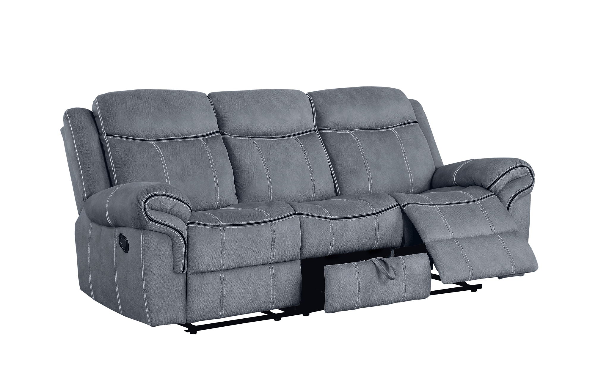 Zubaida - Two Tone 3 Piece Recliner Living Room Set - Image 6