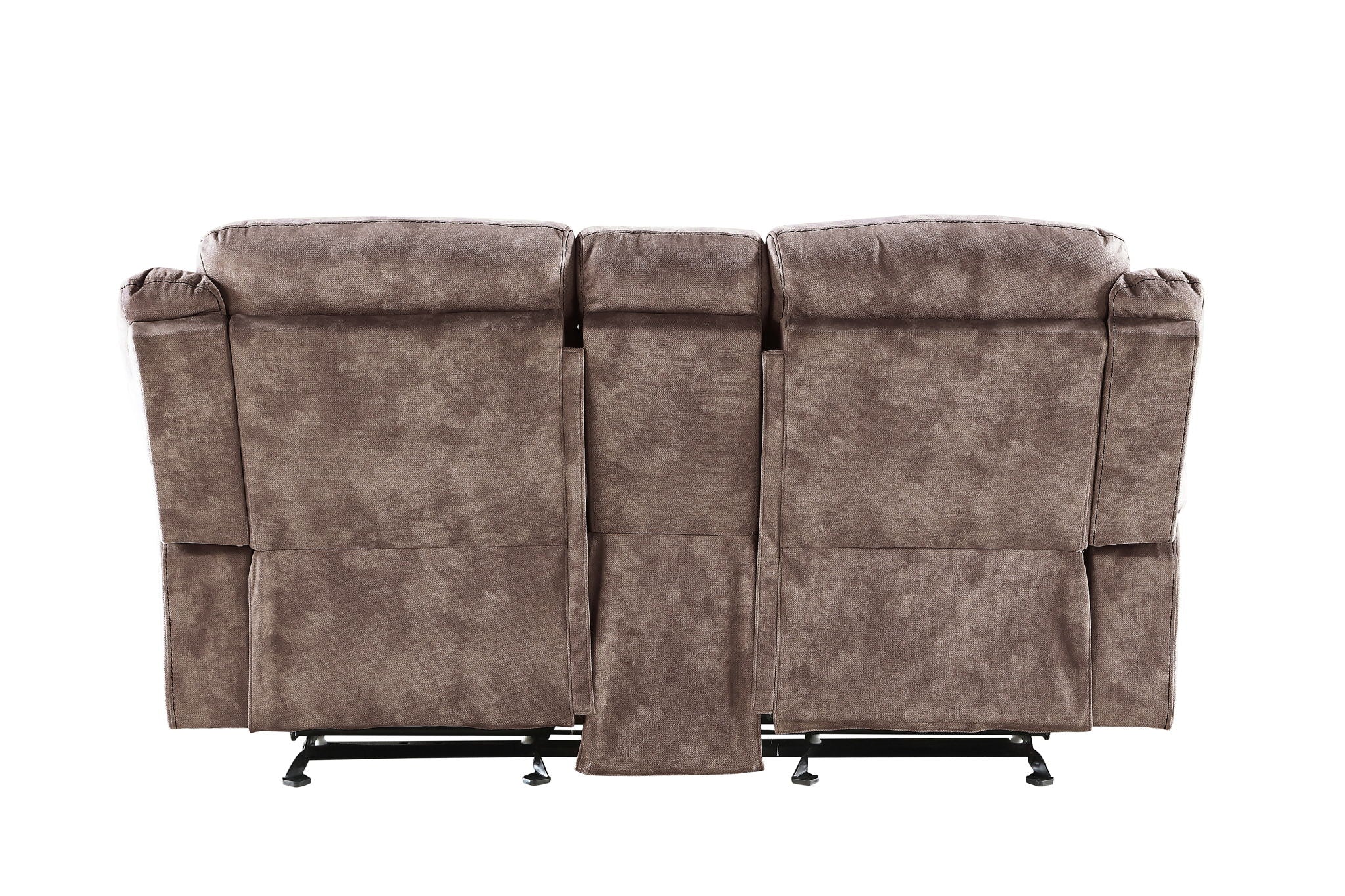 Zubaida - Two Tone Recliner Loveseat With USB Port Console - Image 15