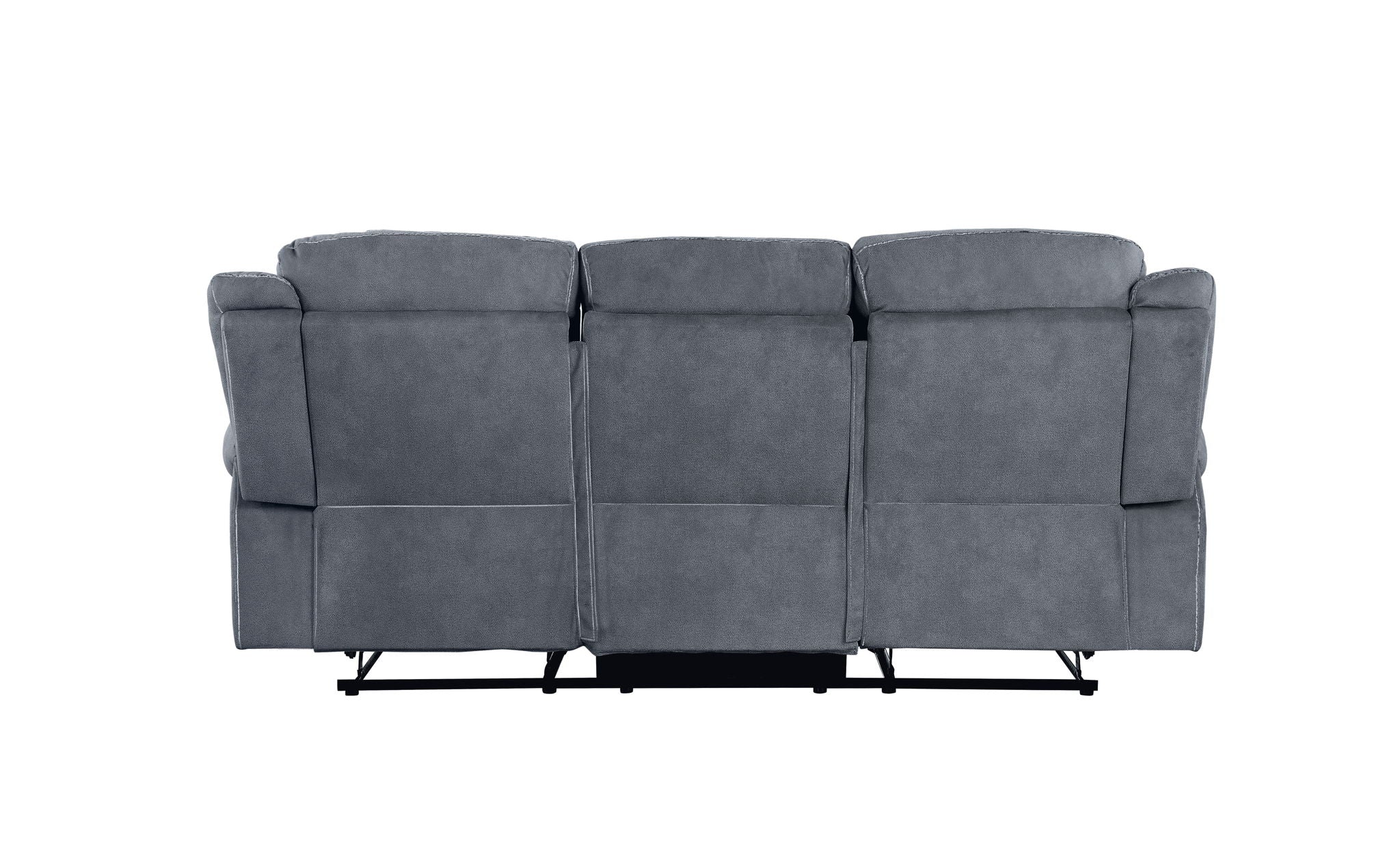Zubaida - Two Tone Recliner Sofa With USB Port Drop Down Table - Image 13