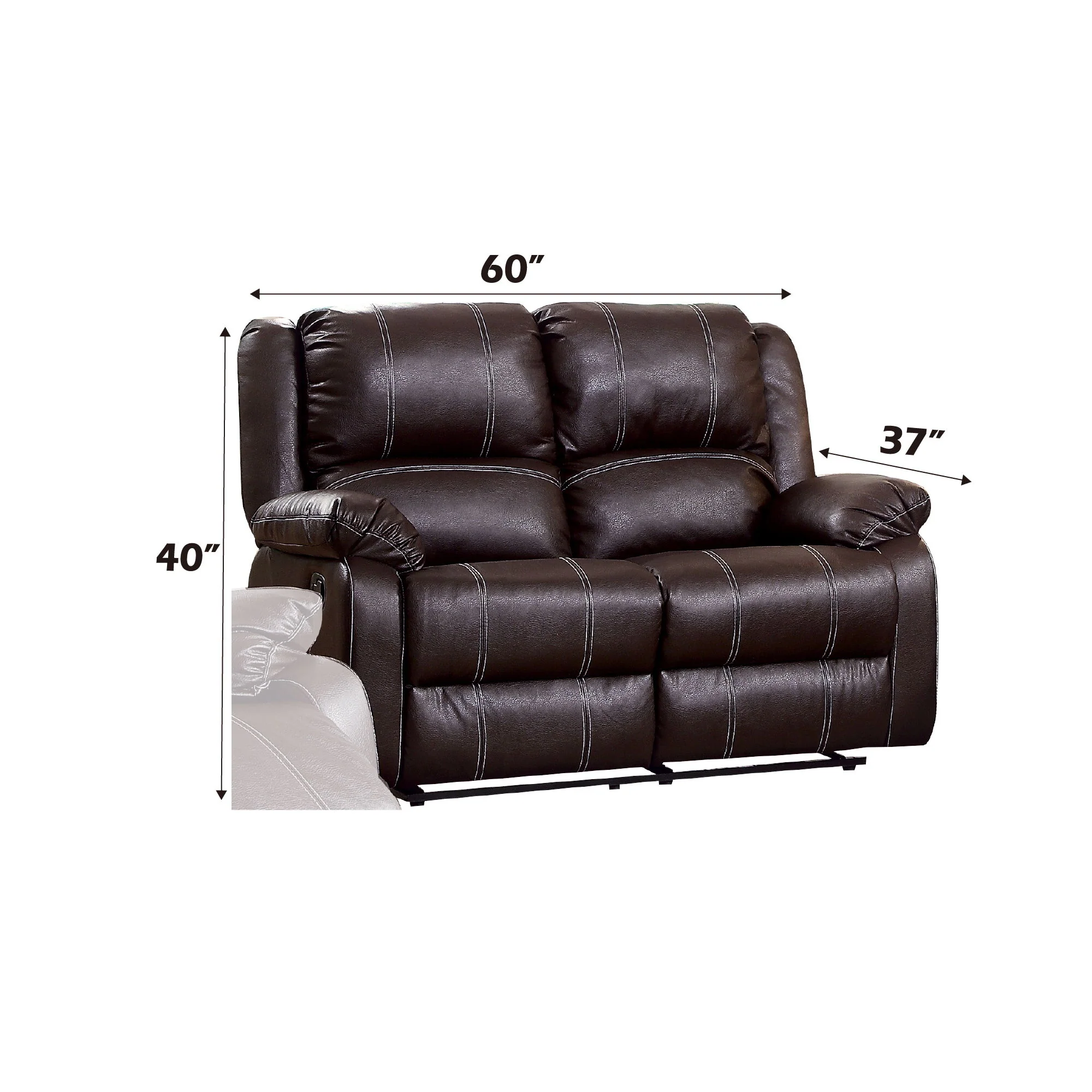 Zuriel - Recliner Loveseat - Image 11